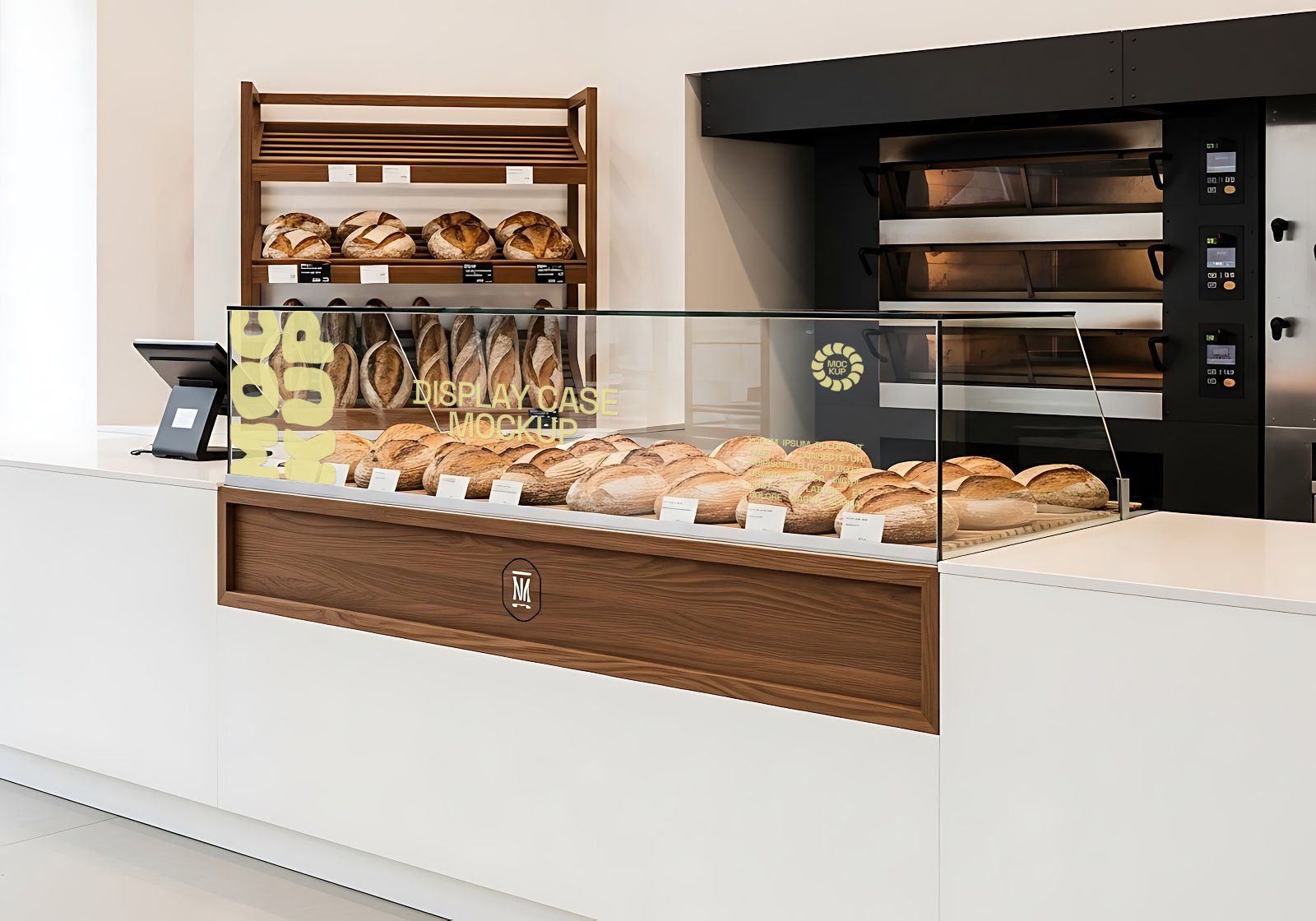 Premium Branding Brown Bakery Store Mockup