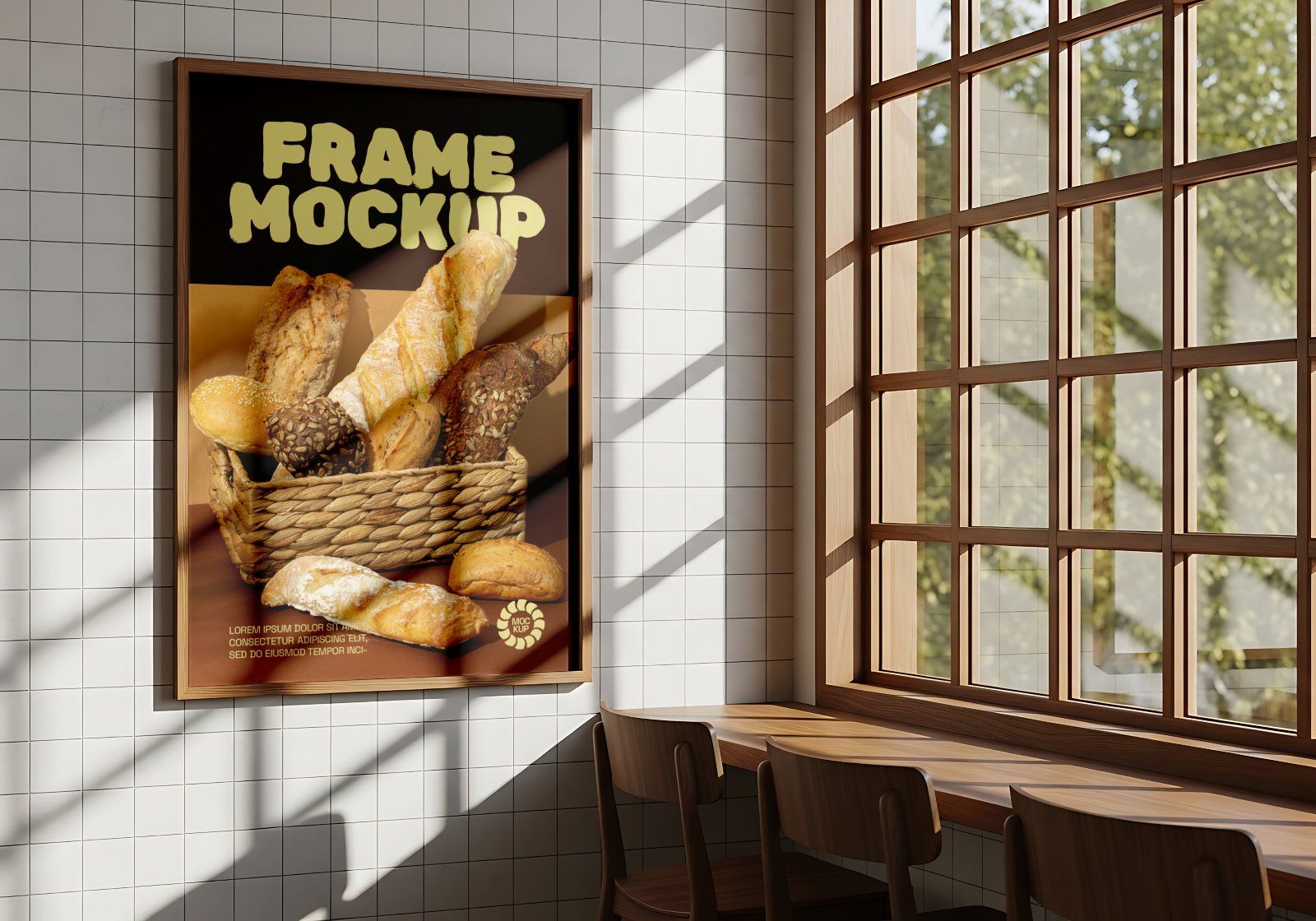 Premium Branding Brown Bakery Store Mockup