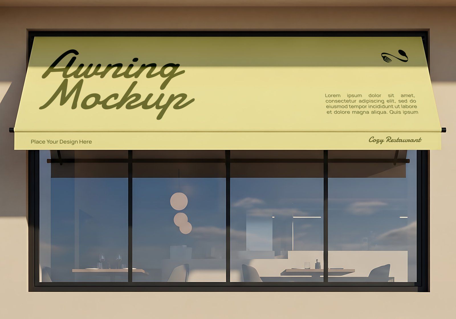 Premium Branding Restaurant Mockup