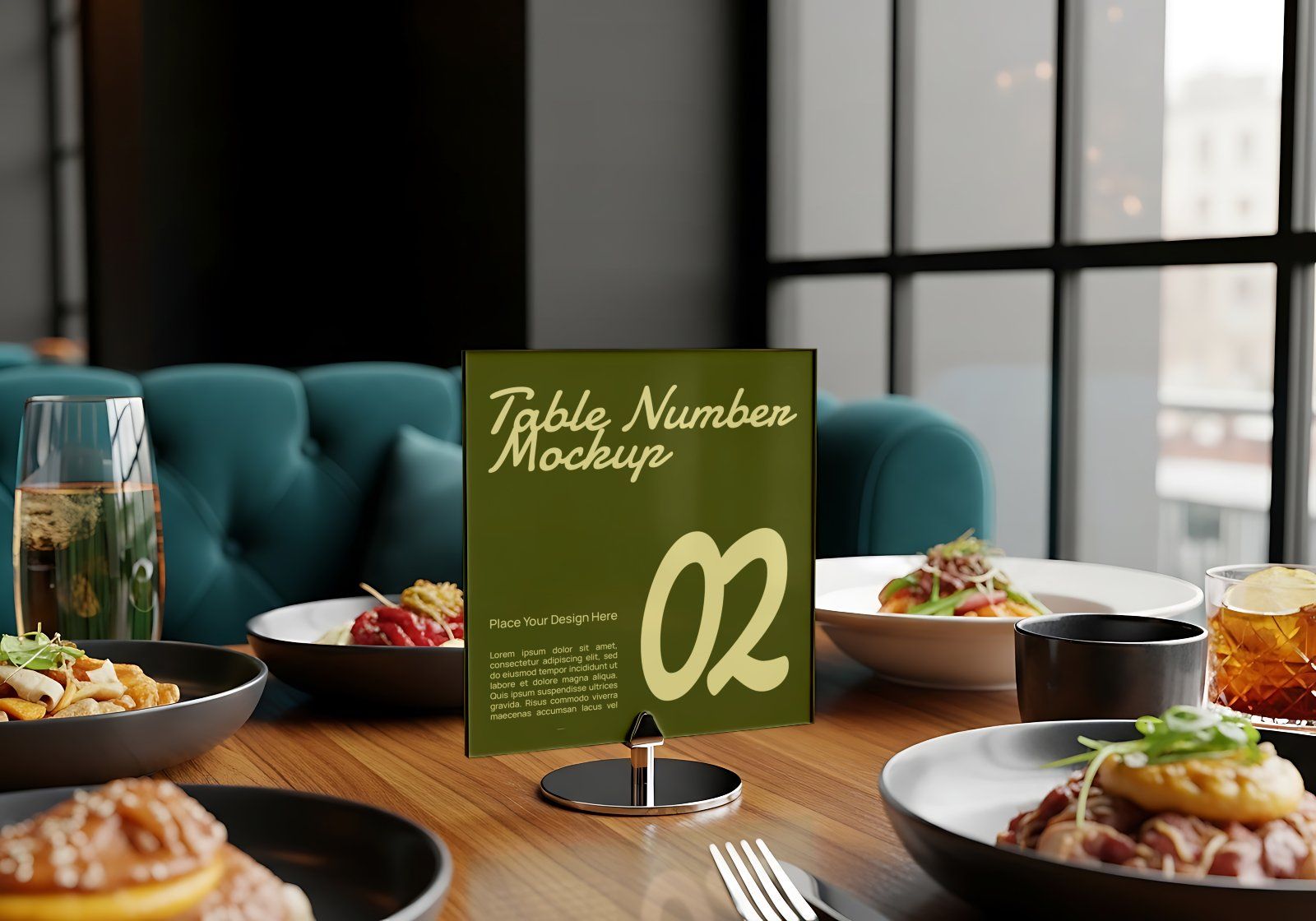 Premium Branding Restaurant Mockup