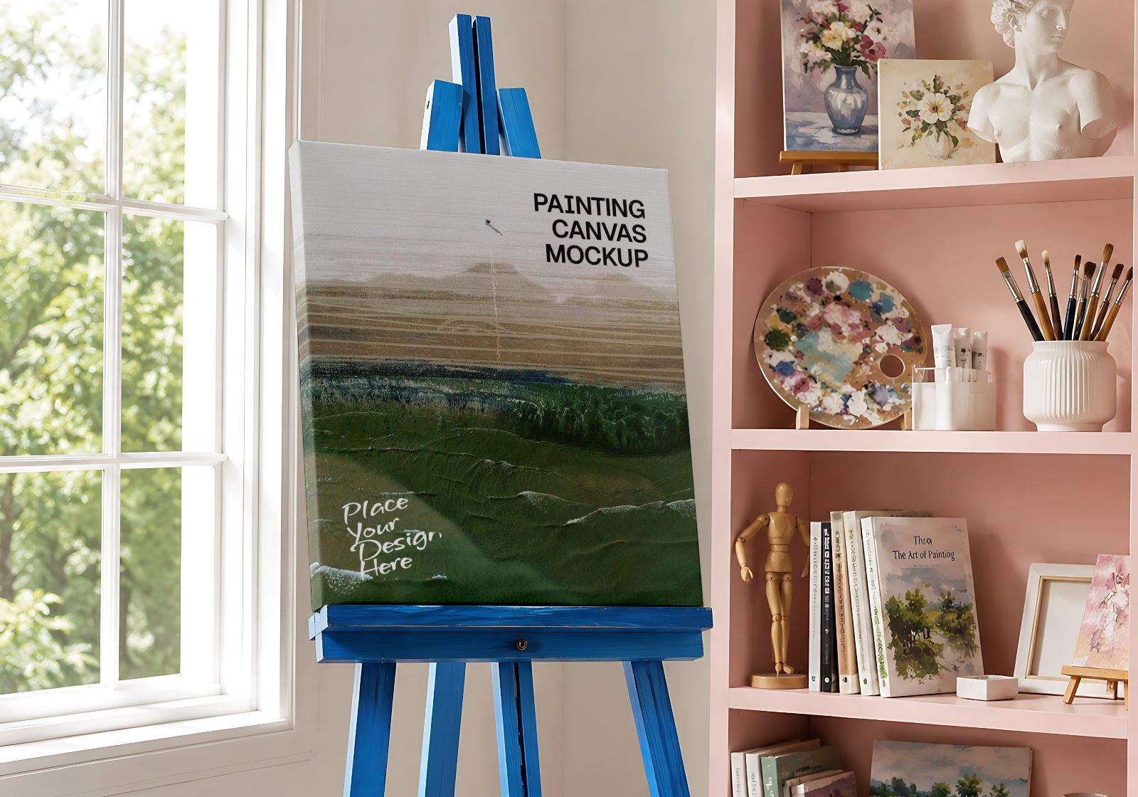 Premium Art Studio & Painting Mockup Bundle – 15 Creative PSD Scenes for Artists, Fine Art Branding