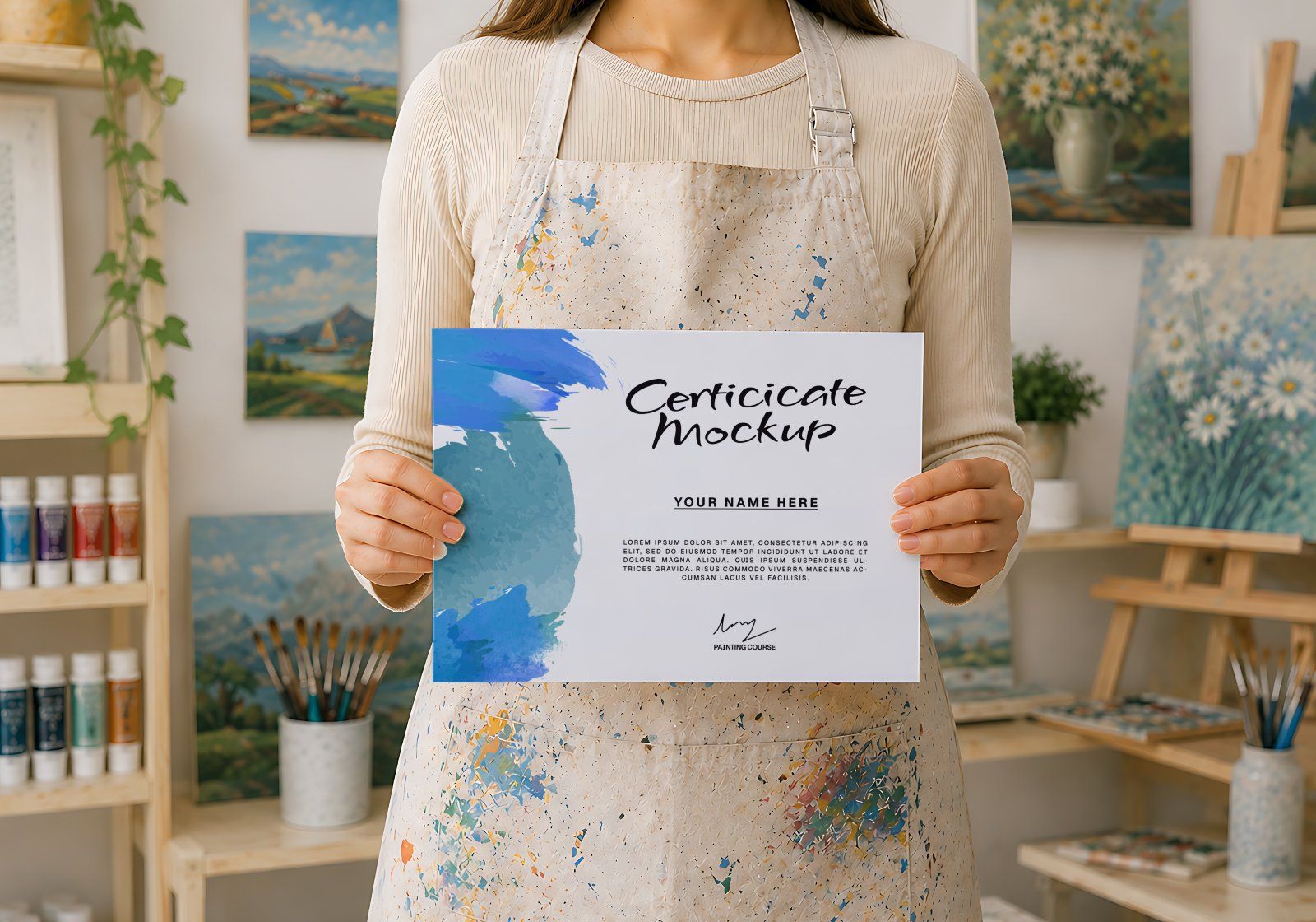 Premium Art Studio & Painting Mockup Bundle – 15 Creative PSD Scenes for Artists, Fine Art Branding