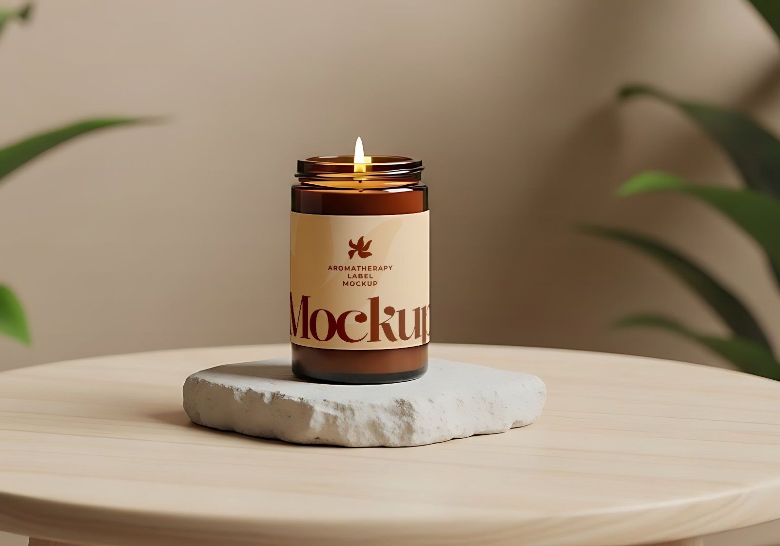 Premium Branding Massage Service Mockup