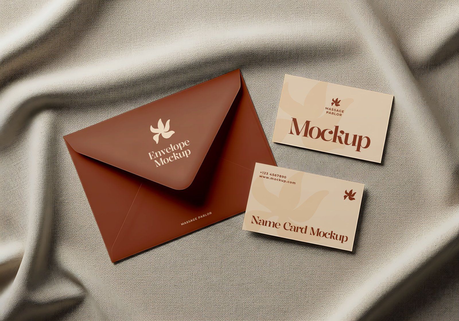 Premium Branding Massage Service Mockup