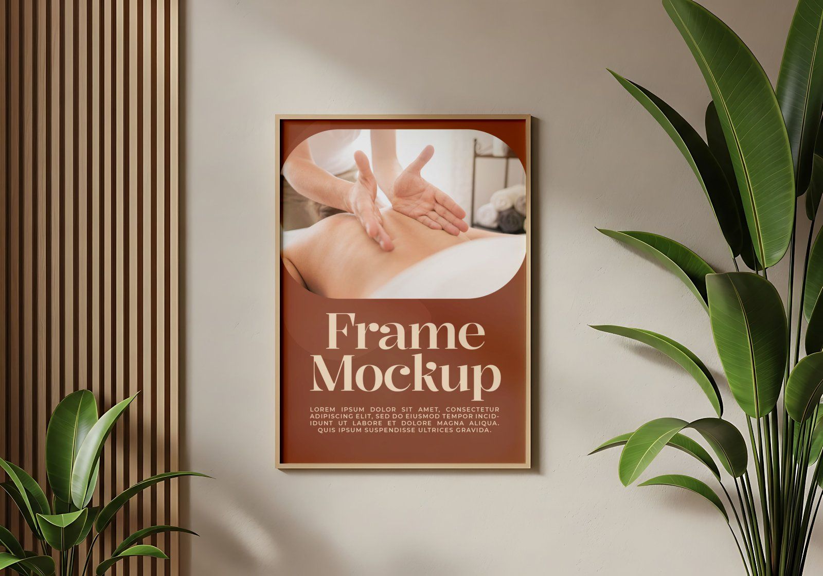 Premium Branding Massage Service Mockup