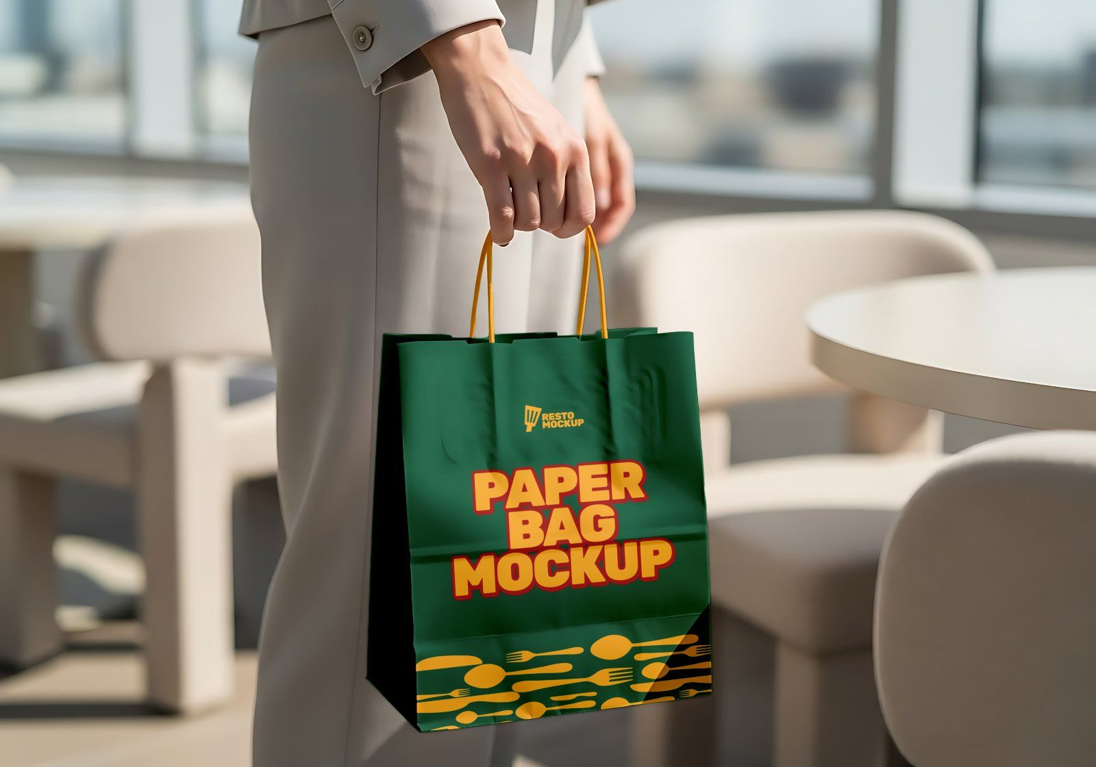 Restaurant Branding Mockup Bundle – 15 Premium PSD Mockups | Menu, Packaging, Cup & Uniform Mockups