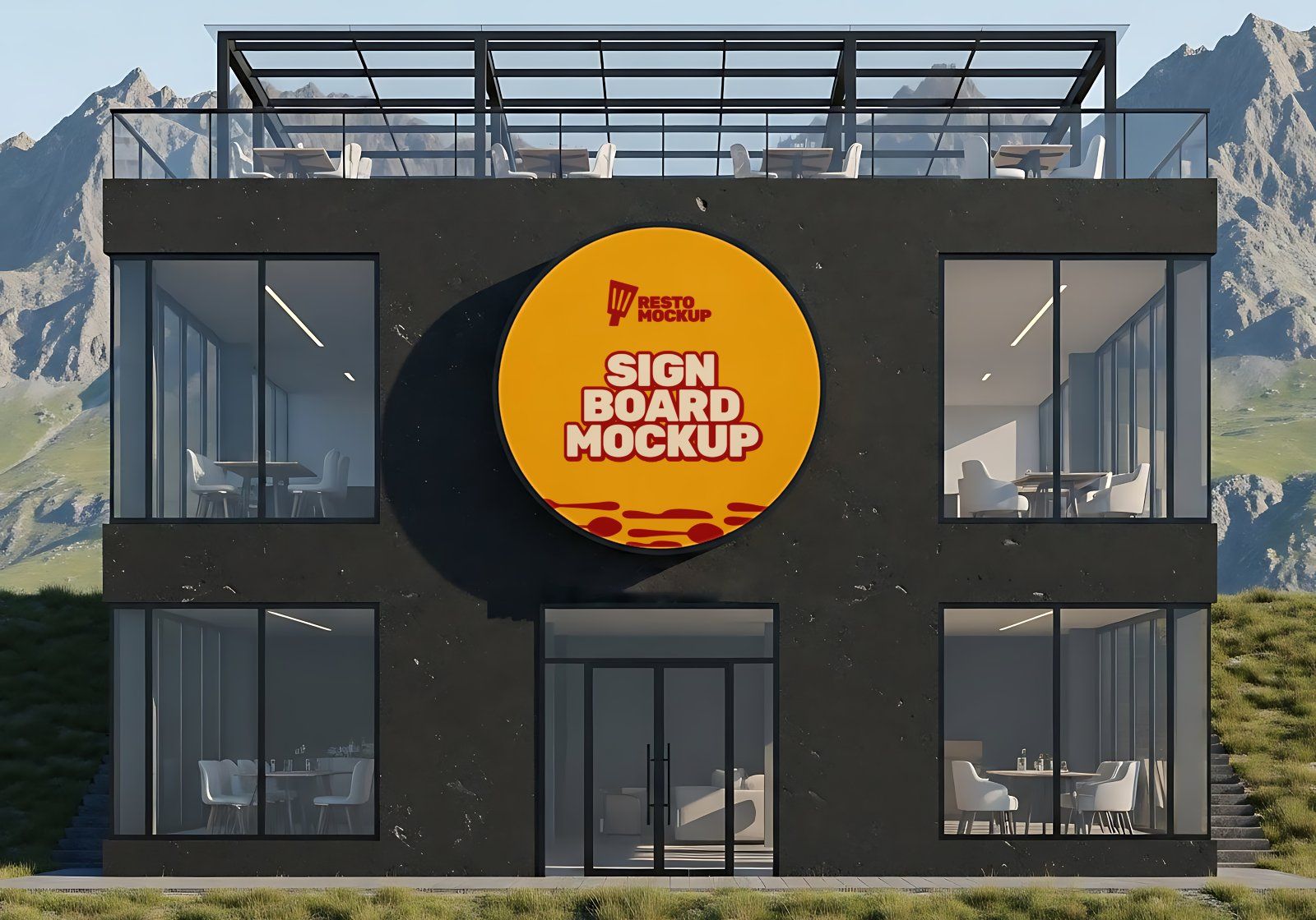 Restaurant Branding Mockup Bundle – 15 Premium PSD Mockups | Menu, Packaging, Cup & Uniform Mockups