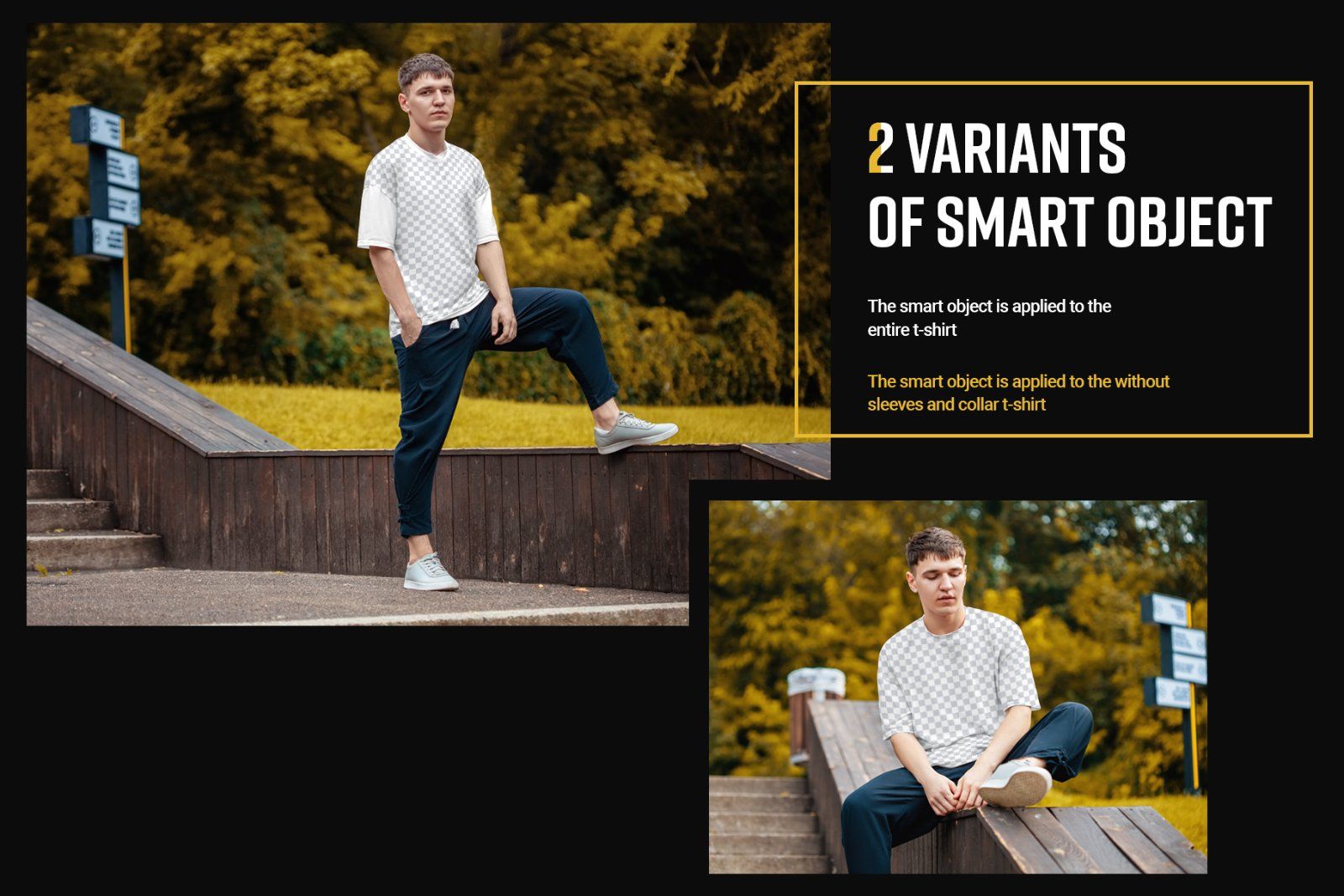 6 Oversized T-shirt Mockup on a Guy Outside — image 3