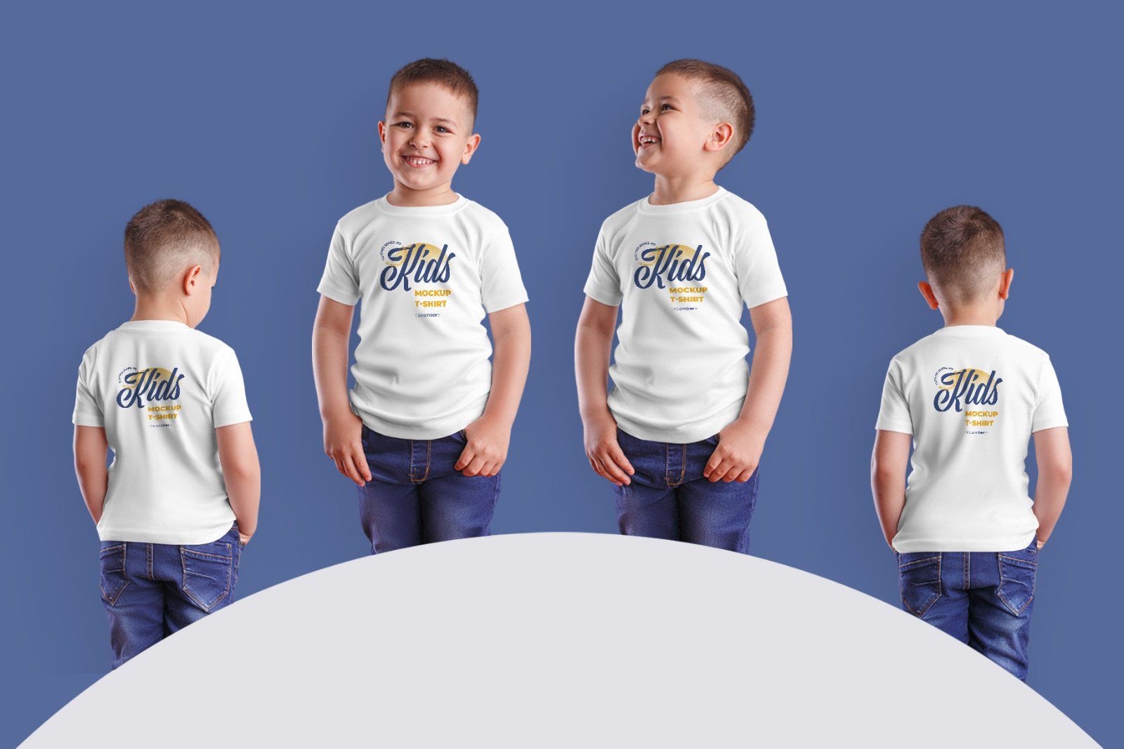8 Mockups Kids Boy T-shirt
