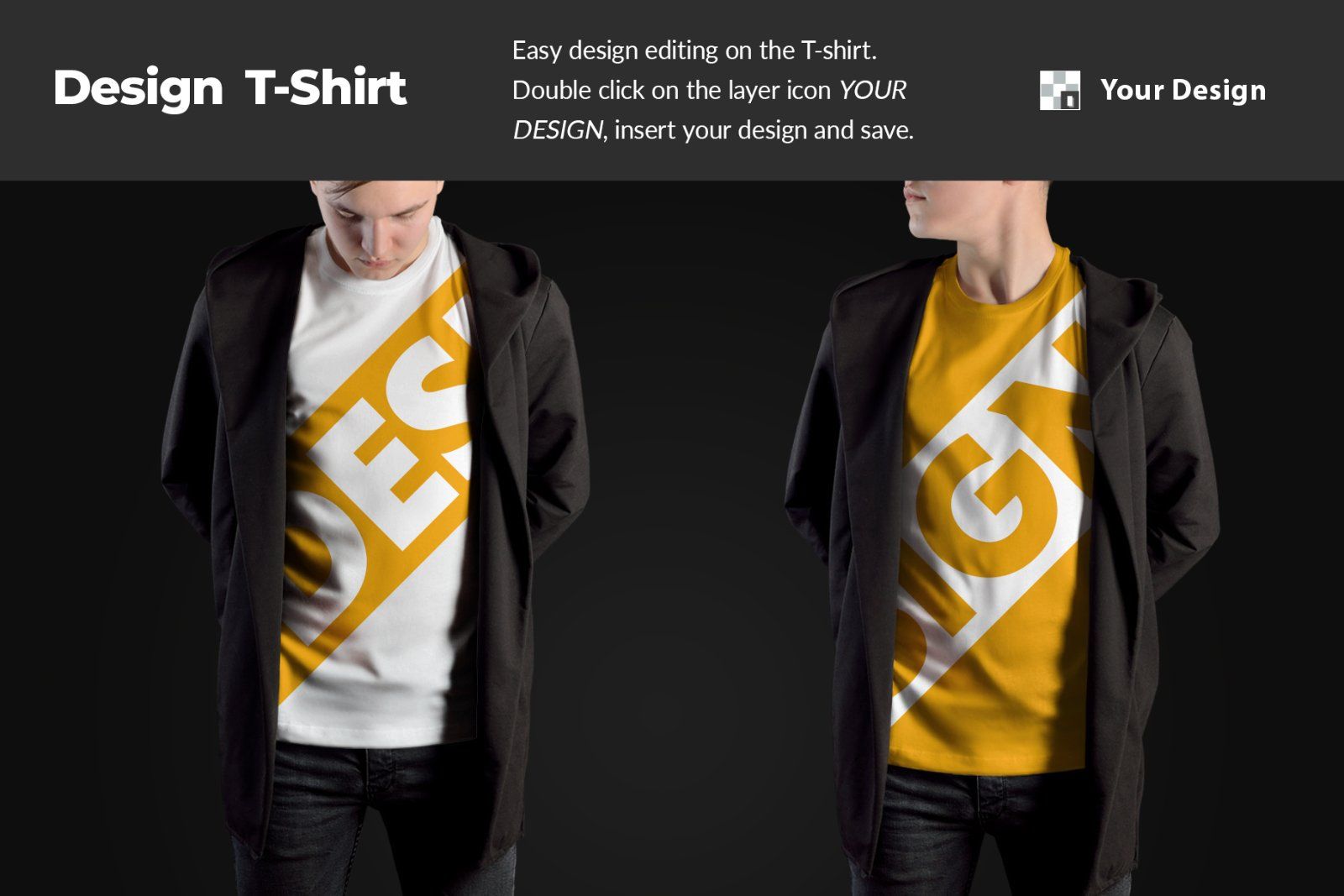 8 Mockups T-Shirts on the Man