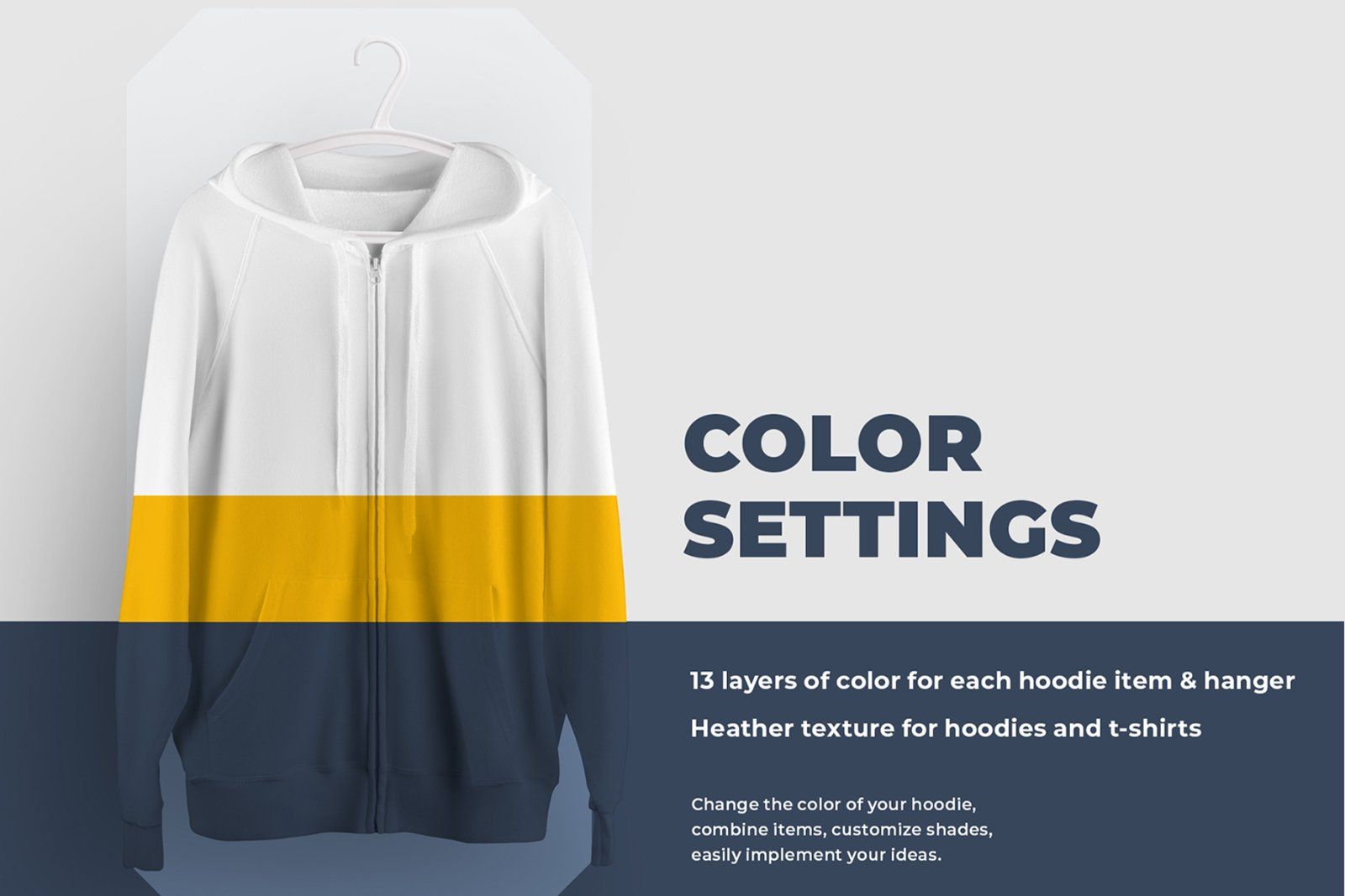 8 Zip Hoodie Mockups (Subject) — image 3