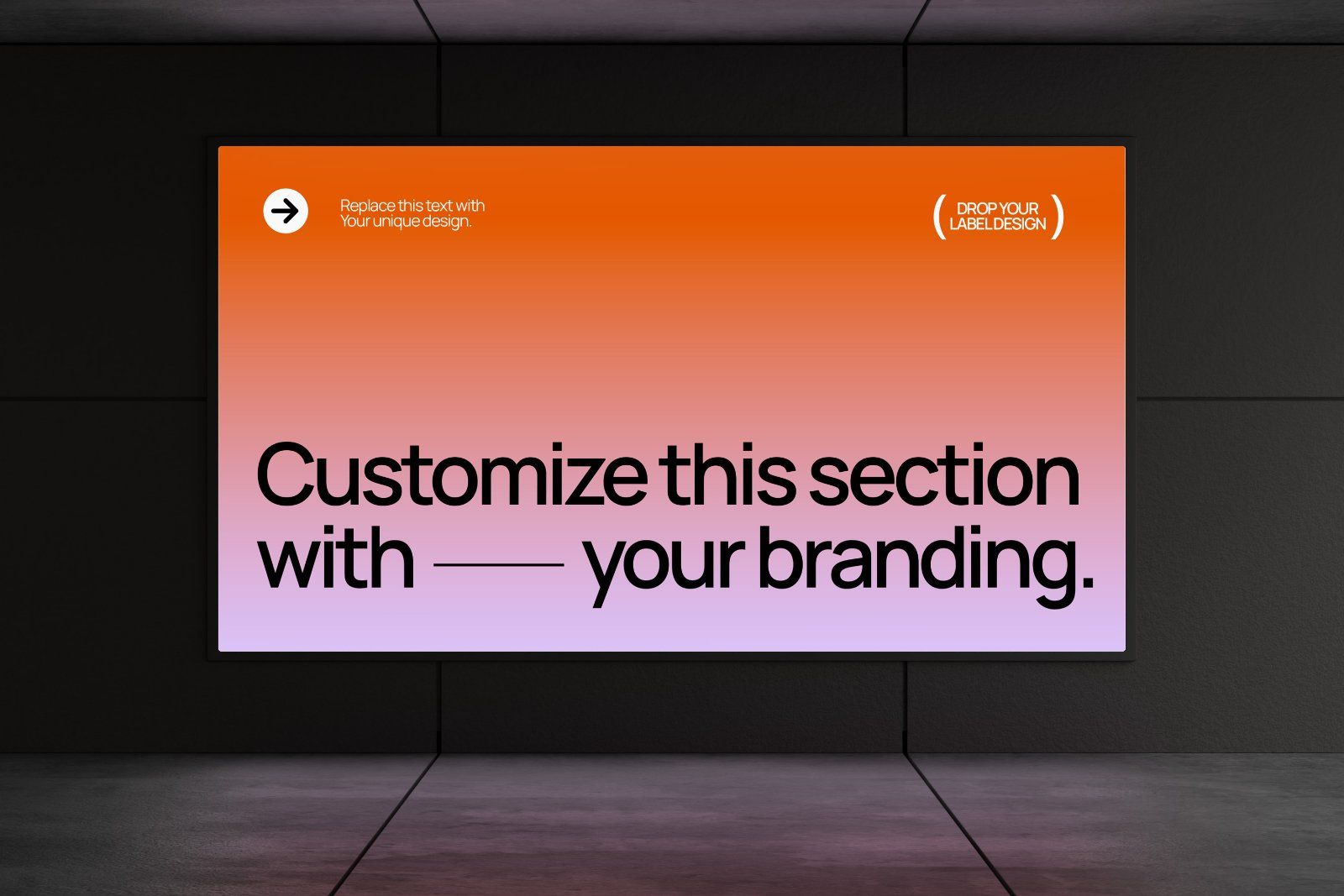 LED Billboard Screen Mockup