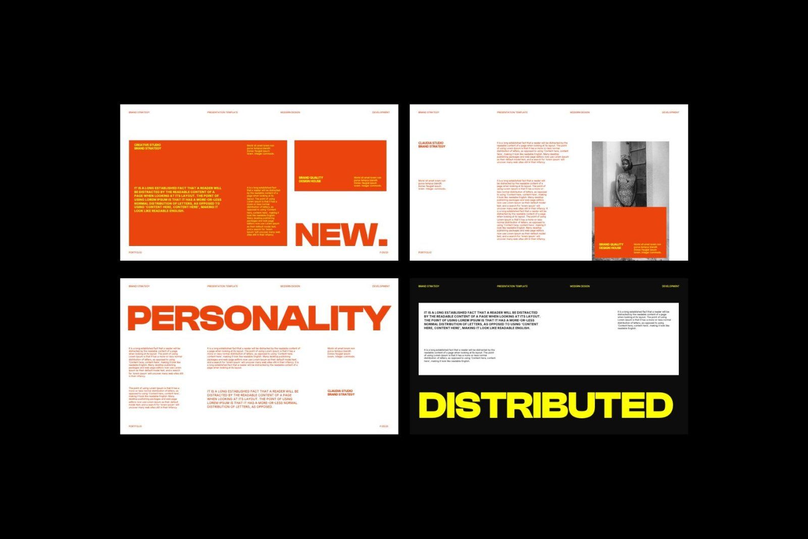 Claudia - Brand Identity Google Slides