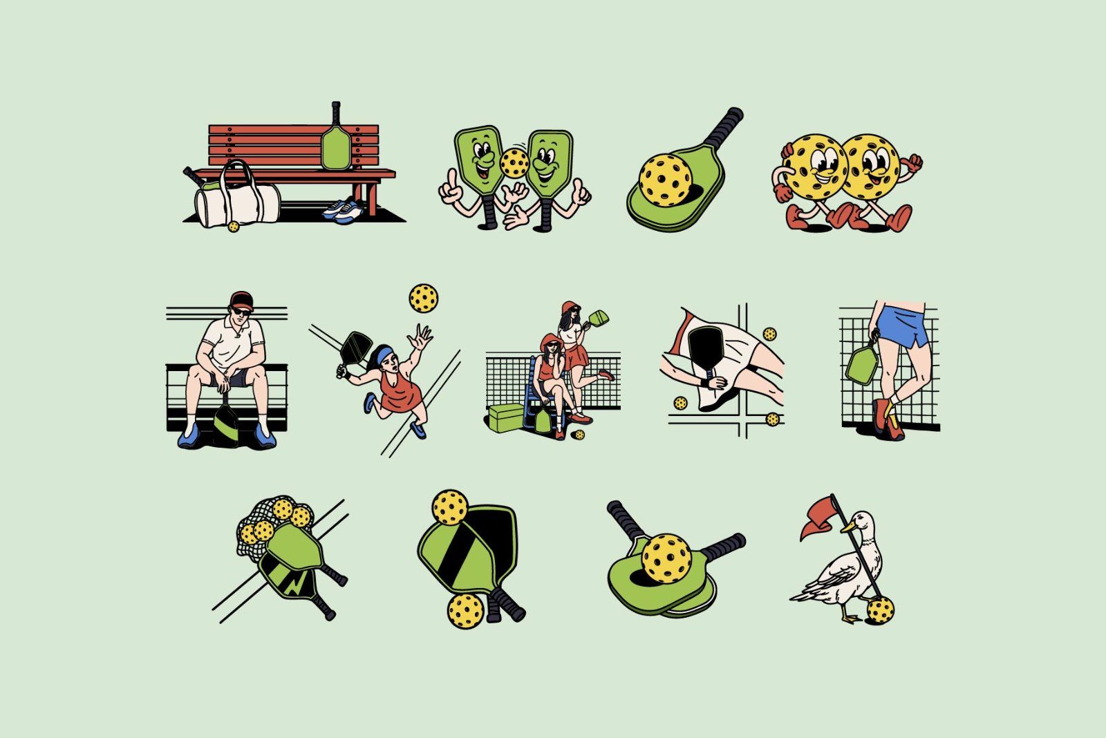 Retro Pickleball Graphic — image 4