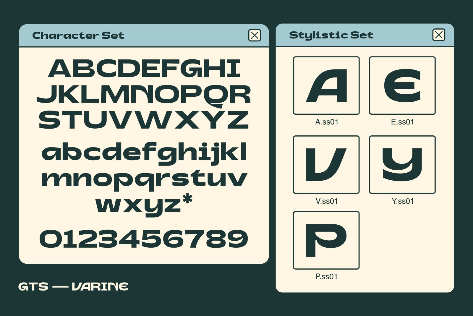 Gts Varine - Wide Display Font — image 4