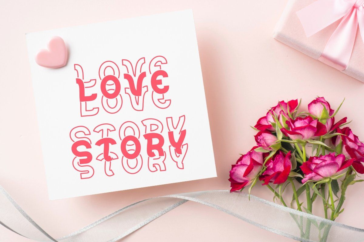 Heart - Cute Stacked Font — image 4