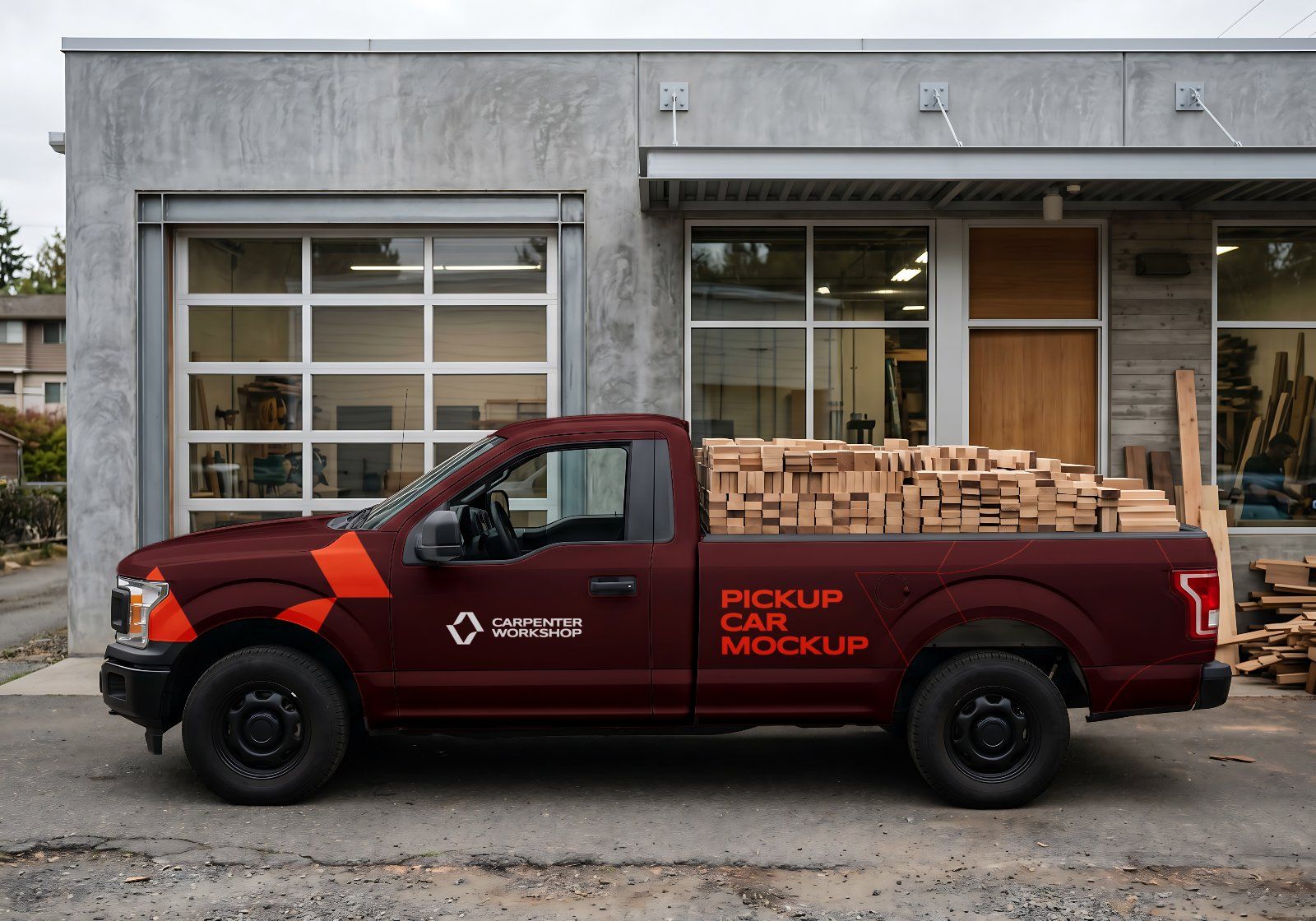 Ultimate Branding Carpenter Mockup Bundle – 15 Premium PSD Scenes for Woodworking & Industrial Ident