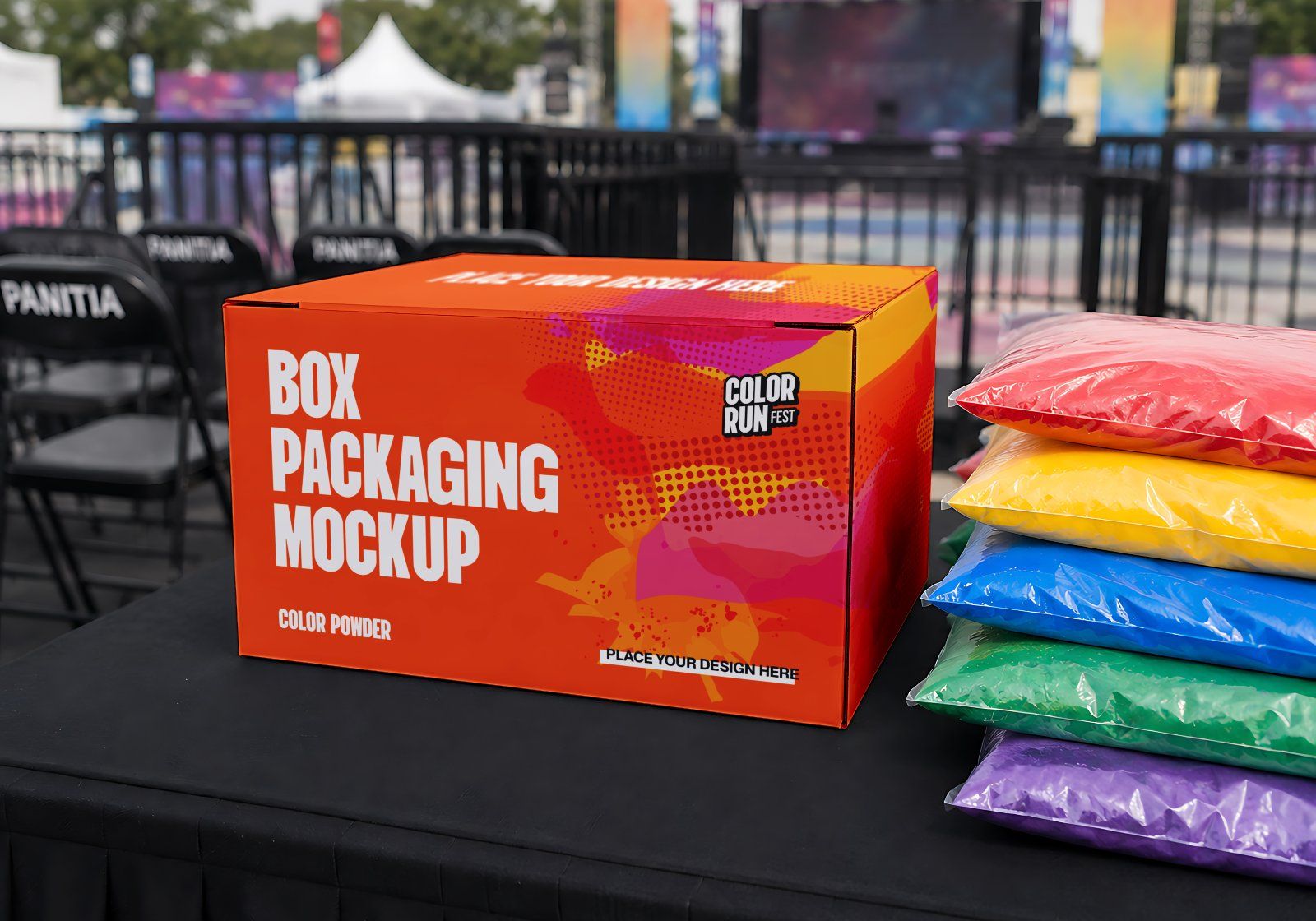 Premium Color Run Event Mockup Bundle – 15 Dynamic PSD Scenes for Sports Festival & Marathon Brandin