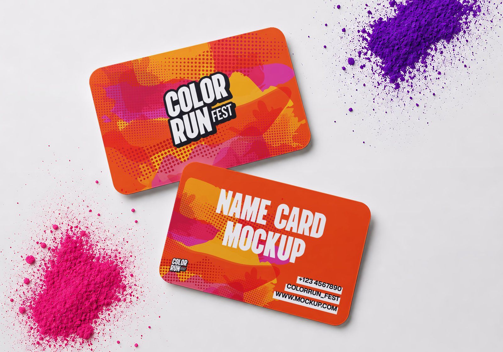 Premium Color Run Event Mockup Bundle – 15 Dynamic PSD Scenes for Sports Festival & Marathon Brandin