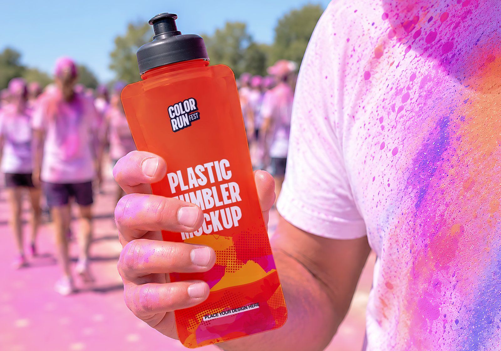 Premium Color Run Event Mockup Bundle – 15 Dynamic PSD Scenes for Sports Festival & Marathon Brandin