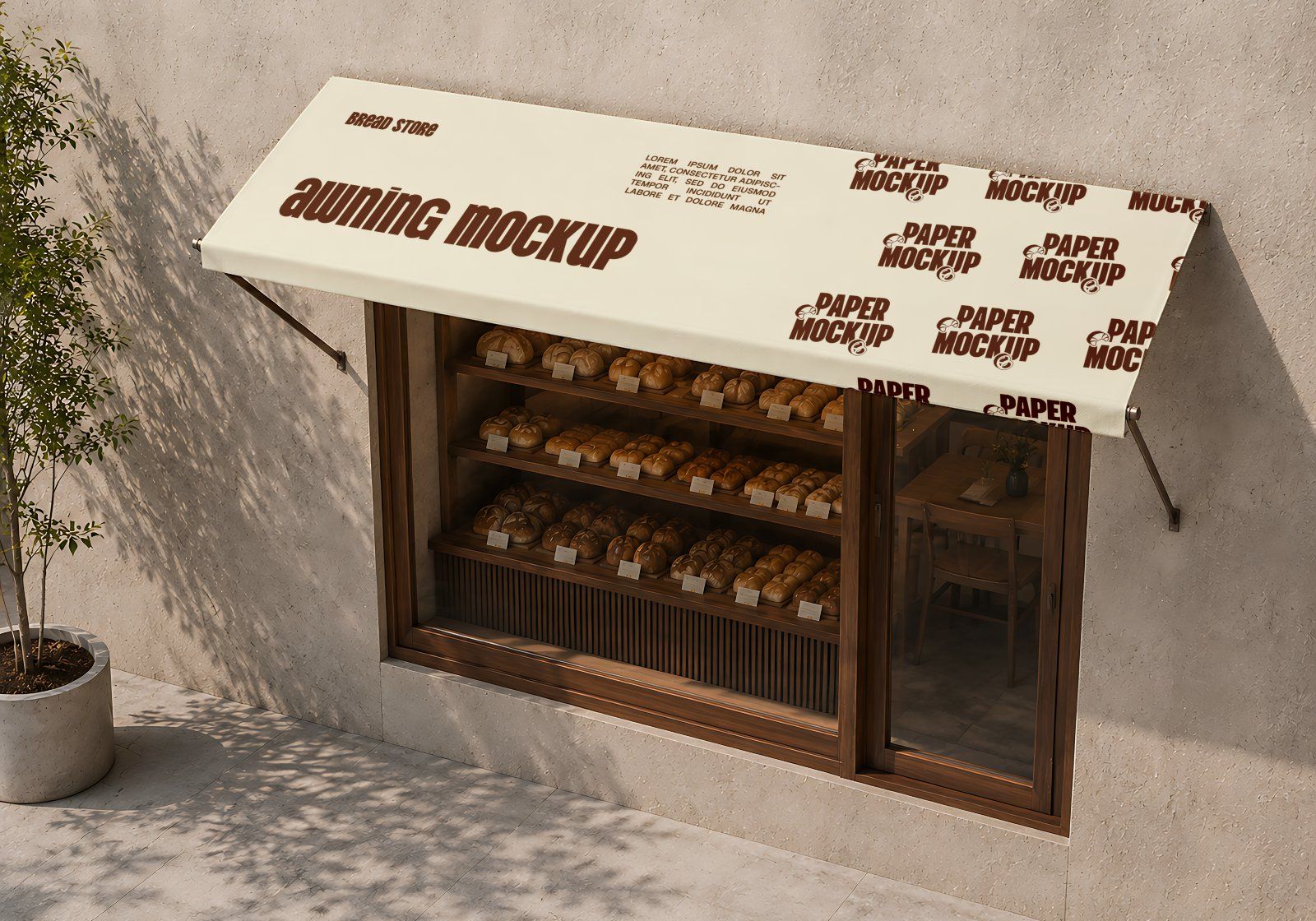Premium Old Brown Bread Store Mockup — image 4