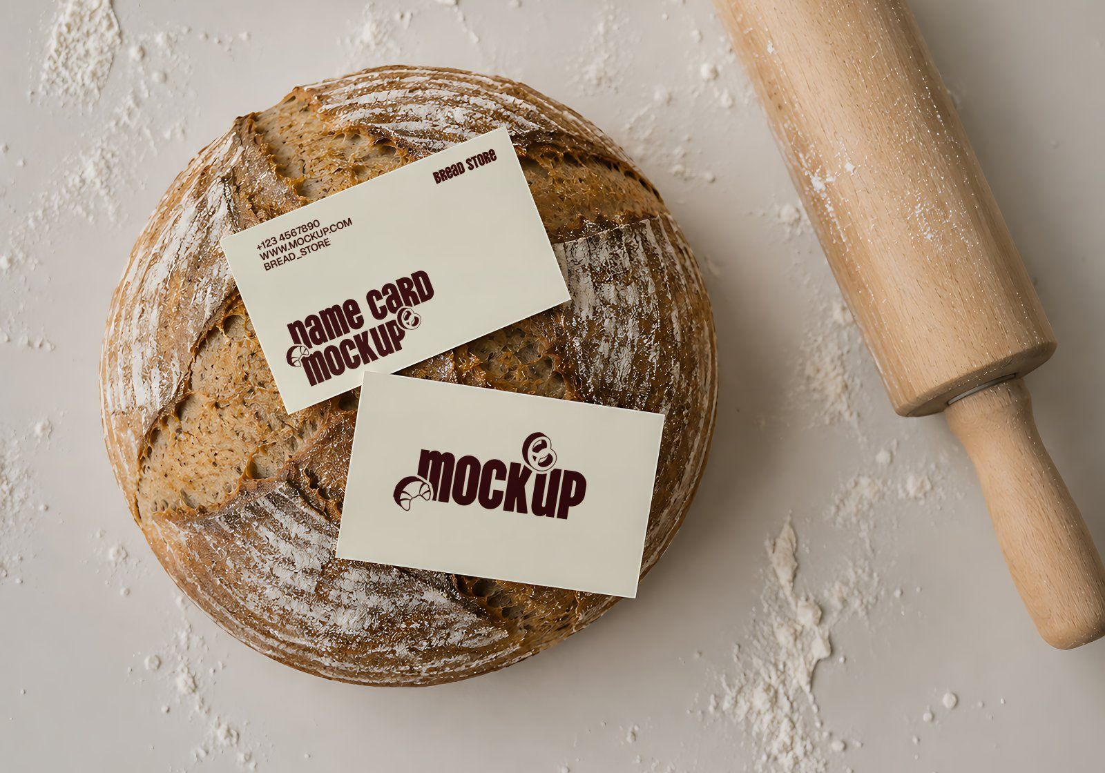 Premium Old Brown Bread Store Mockup — image 10