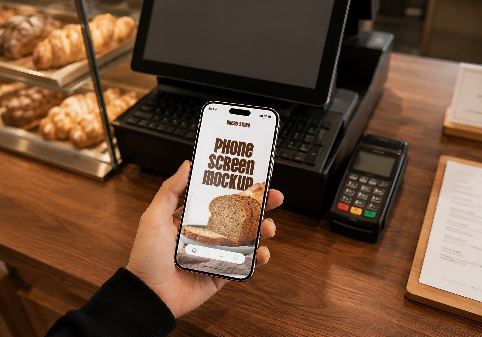 Premium Old Brown Bread Store Mockup — image 16