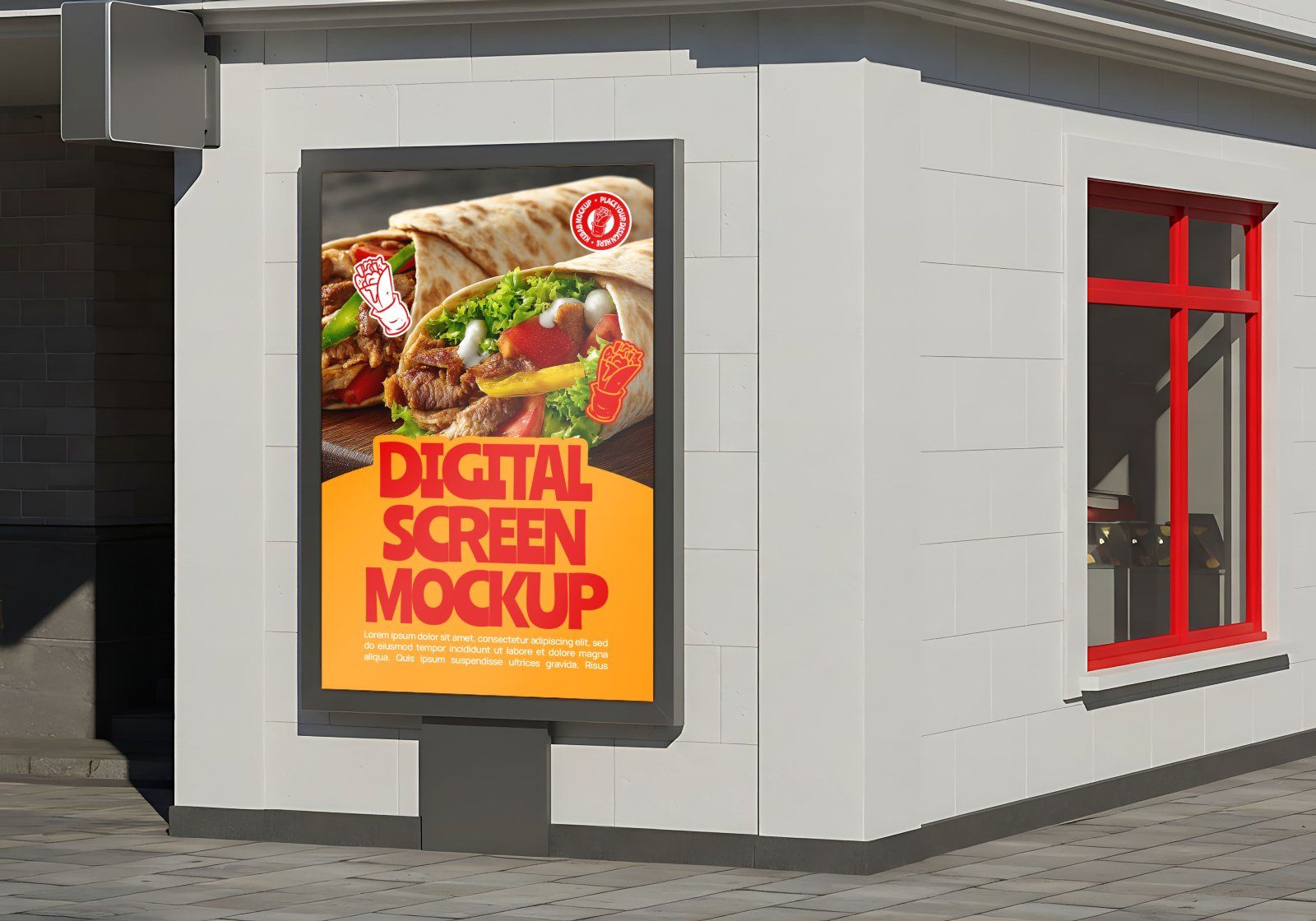 Premium Branding Kebab Mockup