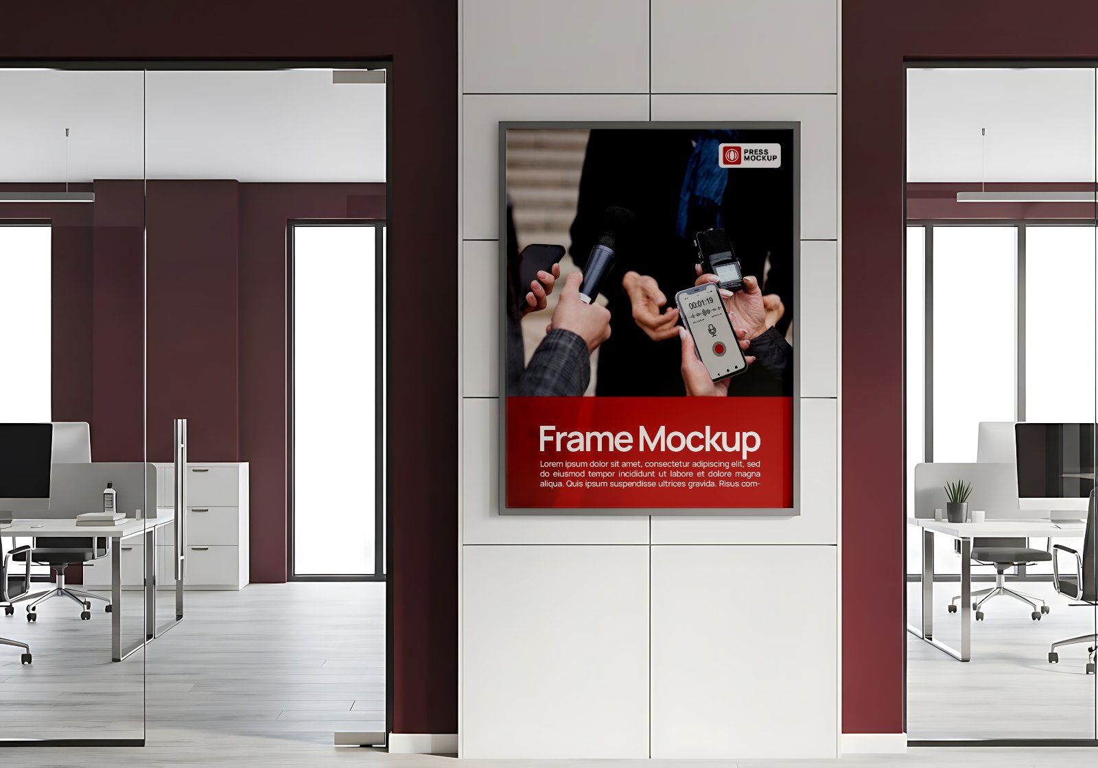 News Agency Mockup Bundle – 15 PSD Templates for Media, Press & Broadcasting Branding