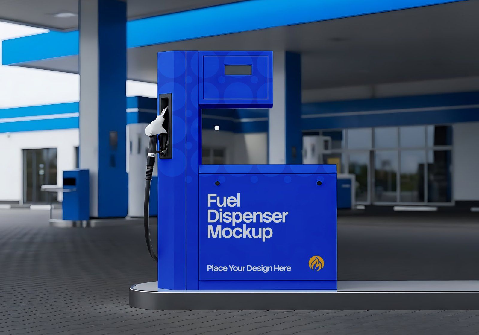 Gas Station Branding Mockup Bundle Vol.2 – 15 Premium PSD | Fuel Pump, Display Board, Uniform & Tank