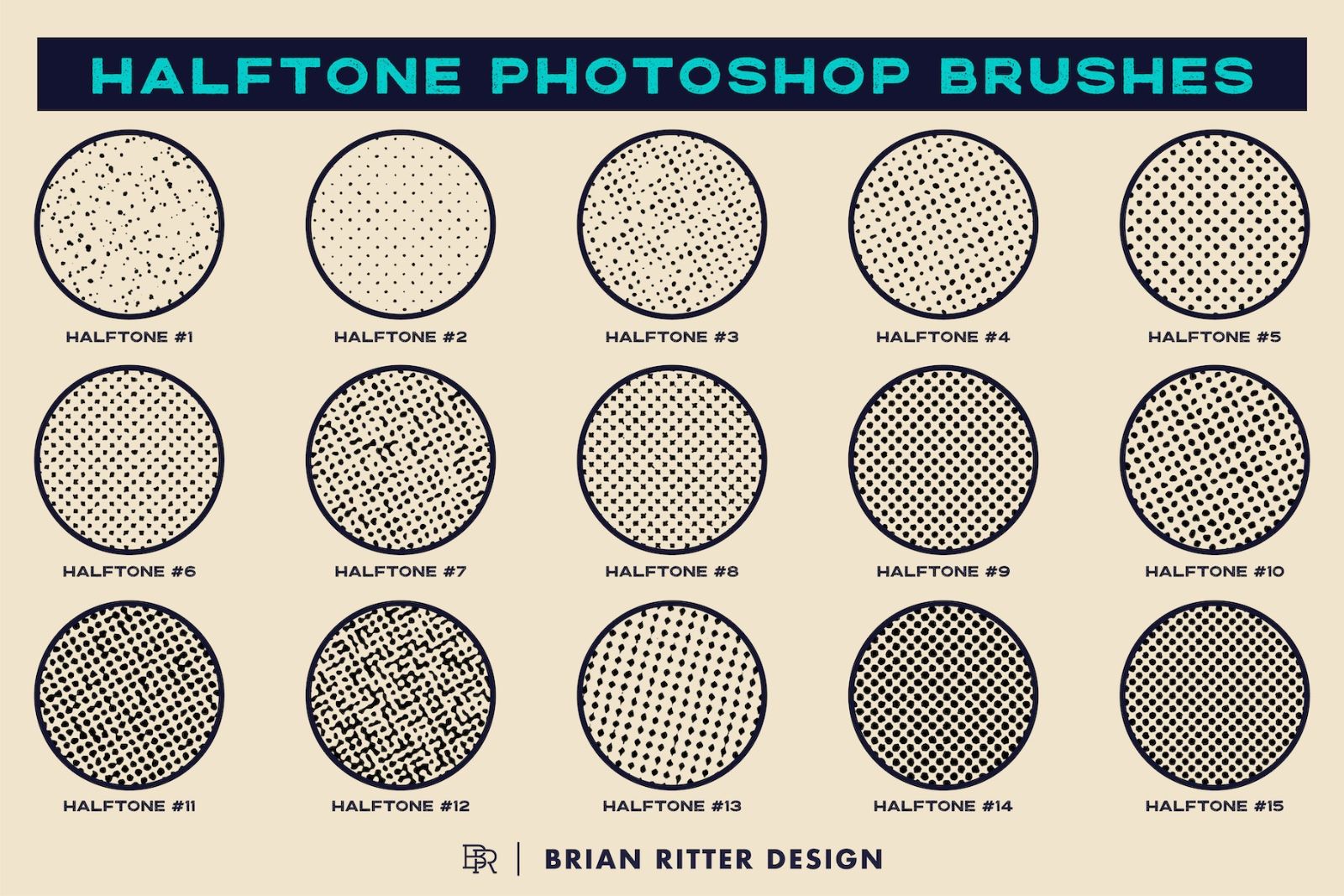 Halftone Photoshop Brushes — image 5