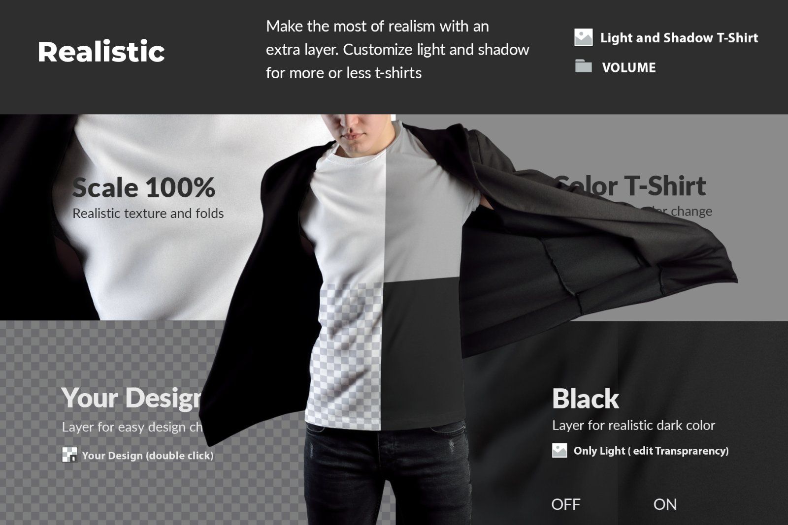 8 Mockups T-Shirts on the Man