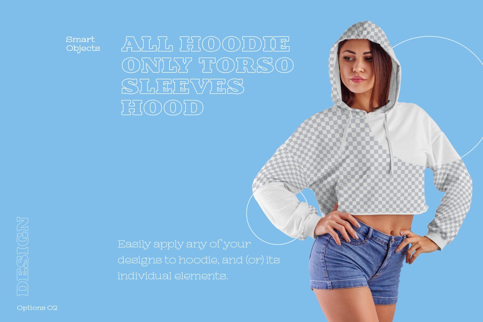 8 Mockups Women Crop Top Hoodie
