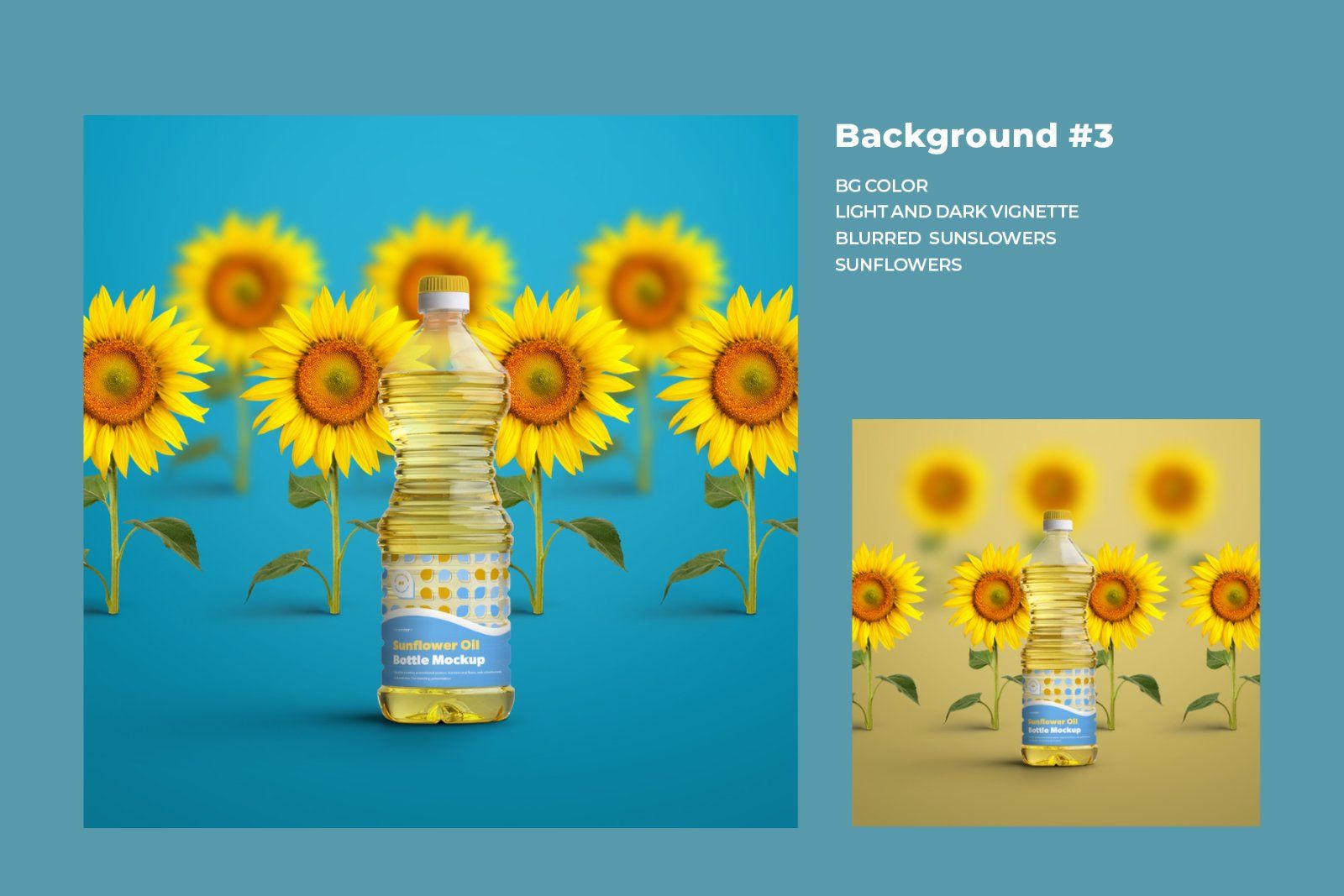5 Mockups Plastic Sunflower Oil Bottles — image 4