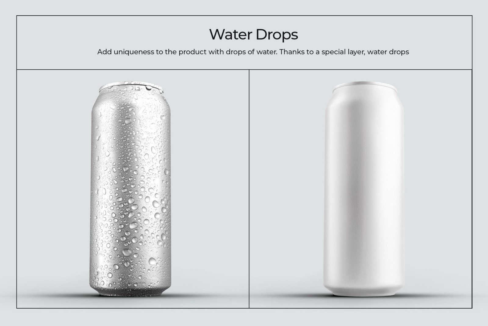 8 Mockups Aluminium Can 500 Ml