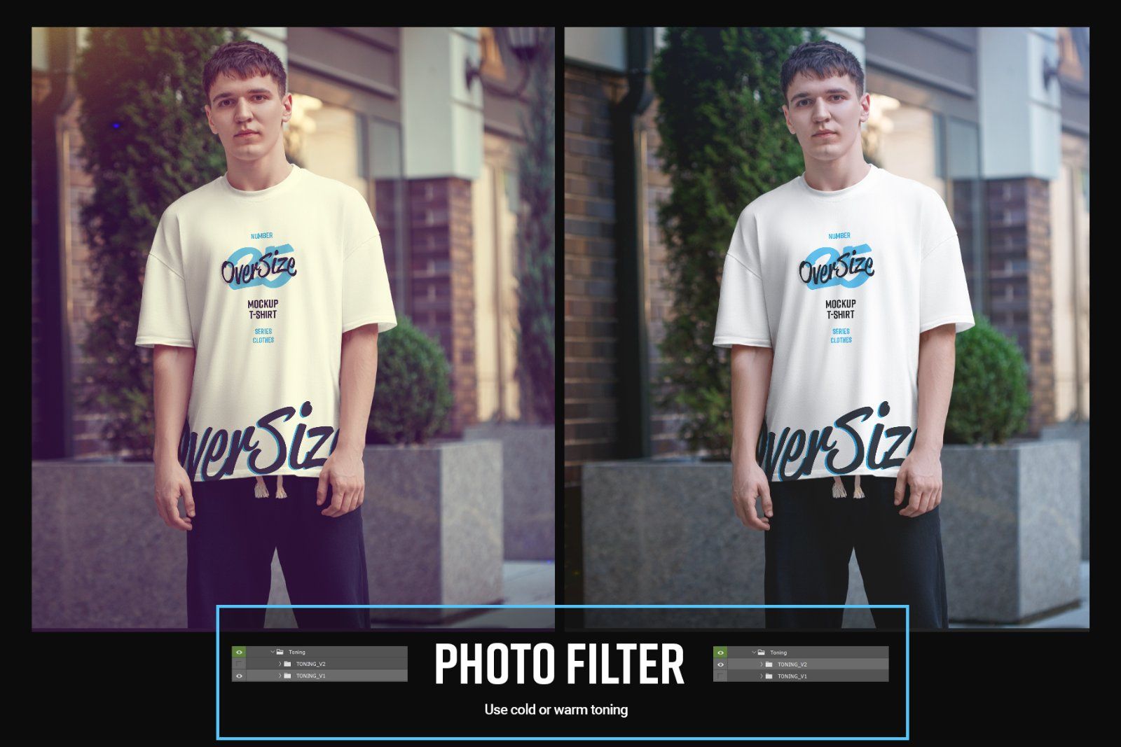 8 Oversized T-shirt Mockup. Urban Style — image 4
