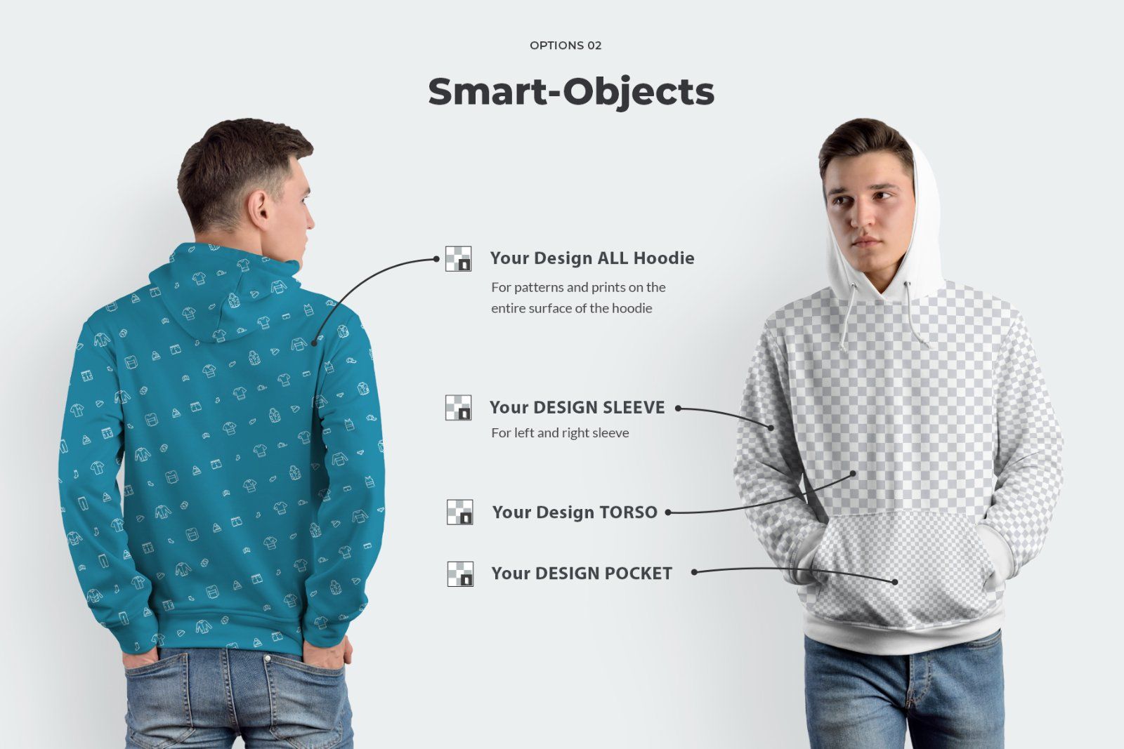8 Mockups Hoodie on the Man