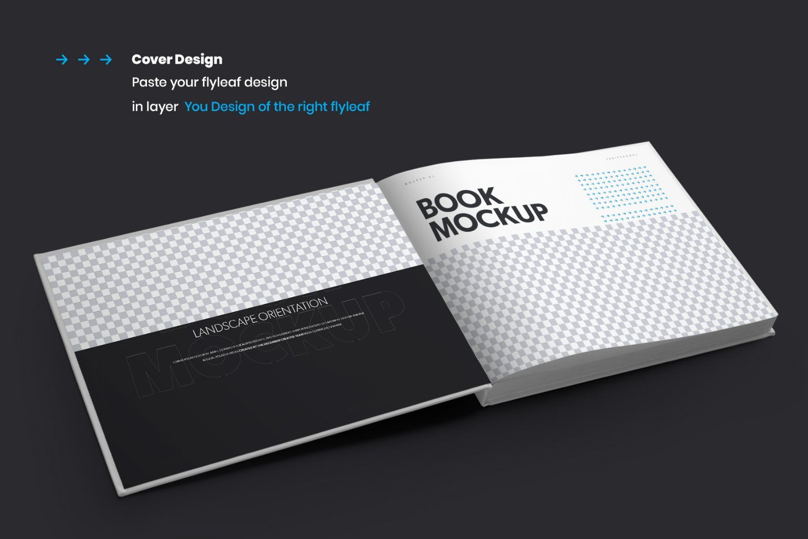 8 Book Mockups Hard Cover Landscape Oriantation