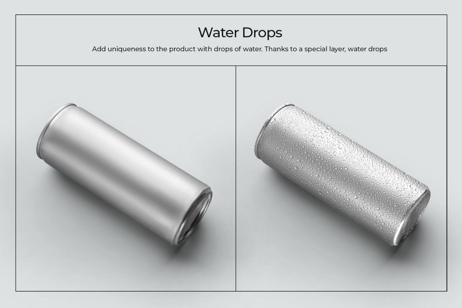 10 Mockups Aluminium Can 250 ml
