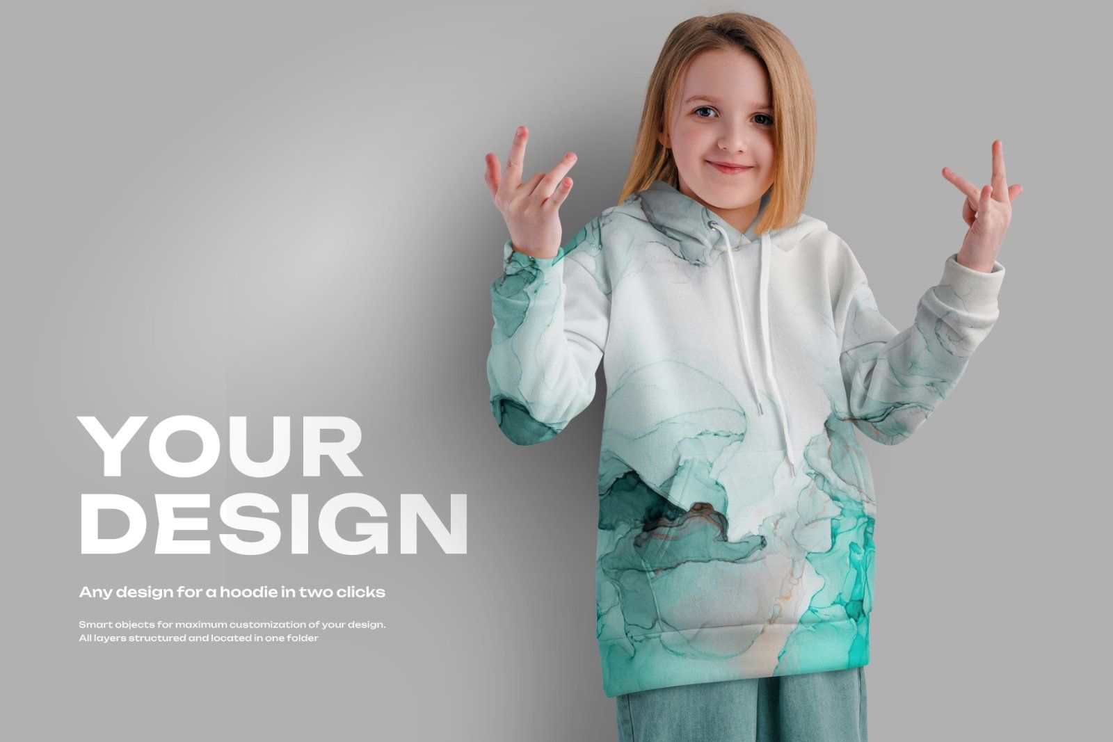 Children’s Hoodie Mockup – Vol. 02