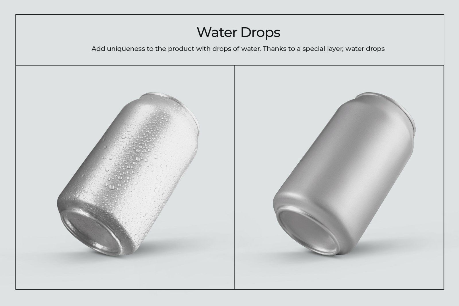 8 Mockups Aluminium Can