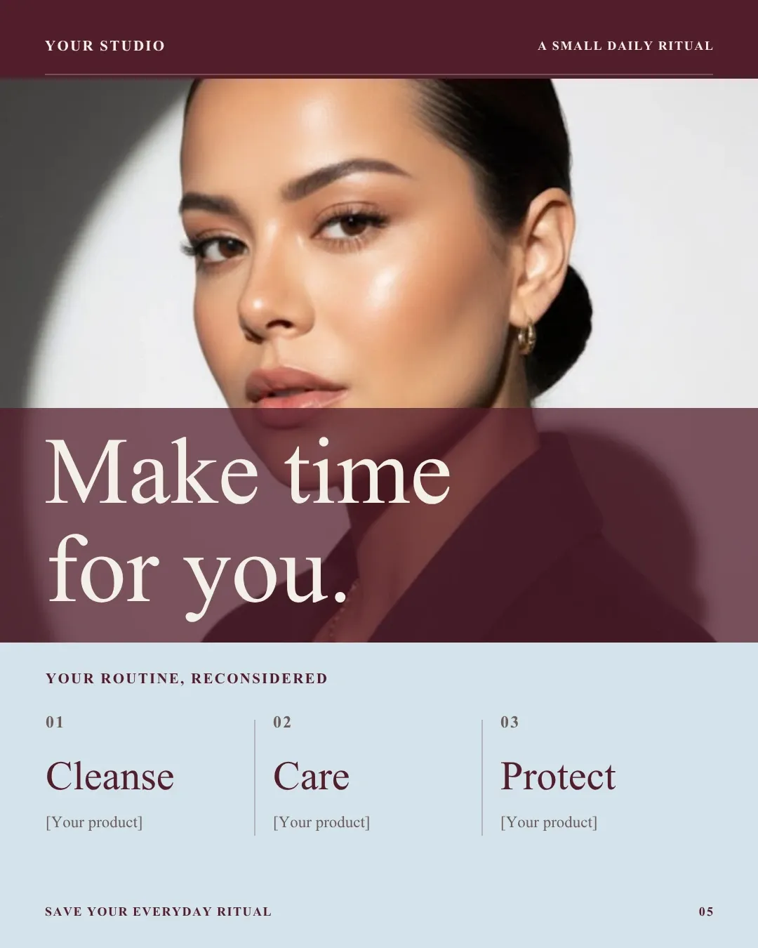 Minimalist Skincare Instagram Templates | 26 Posts & Stories Bundle (Digital Download) — image 1