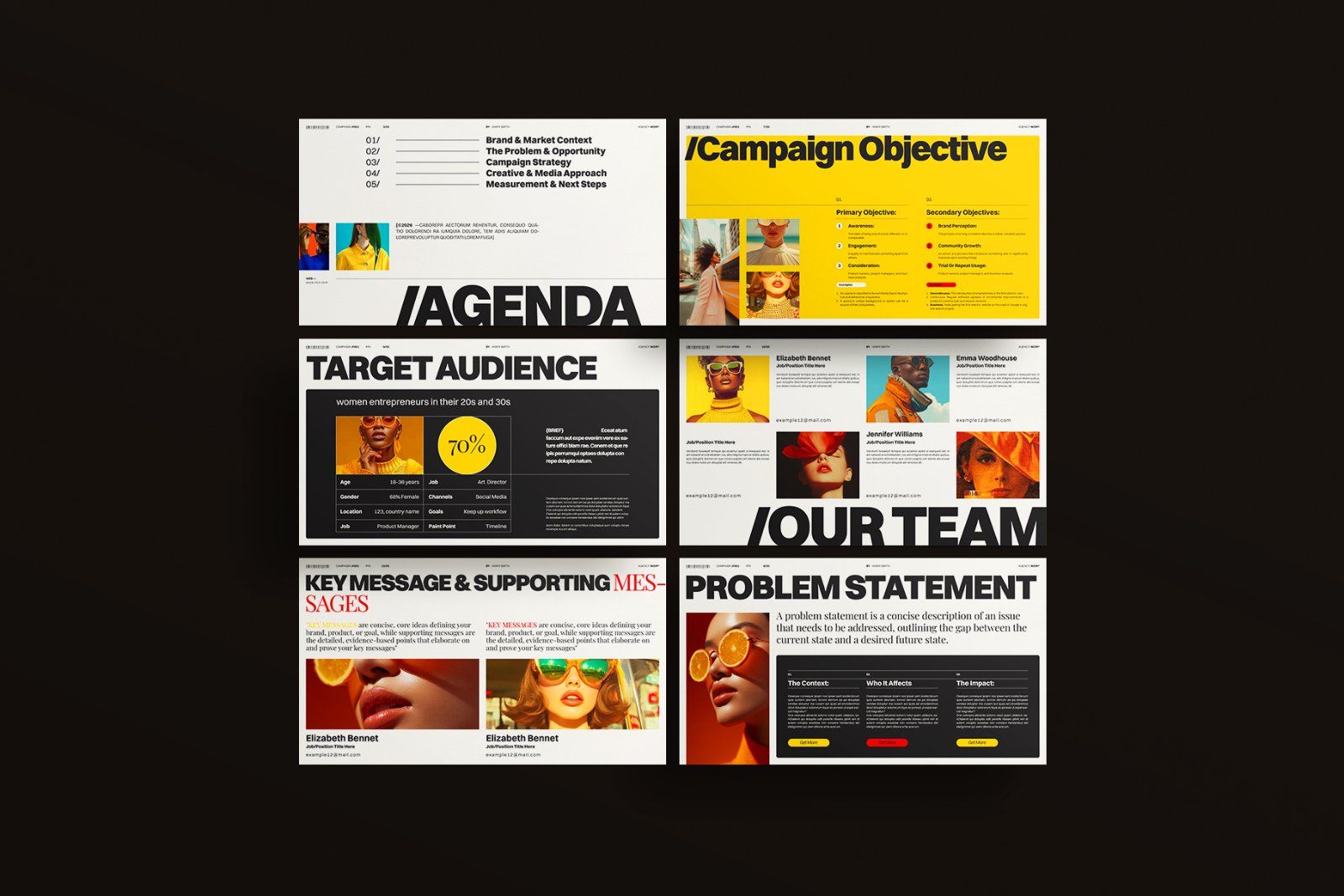 Creative Brief Campaign Presentation Template