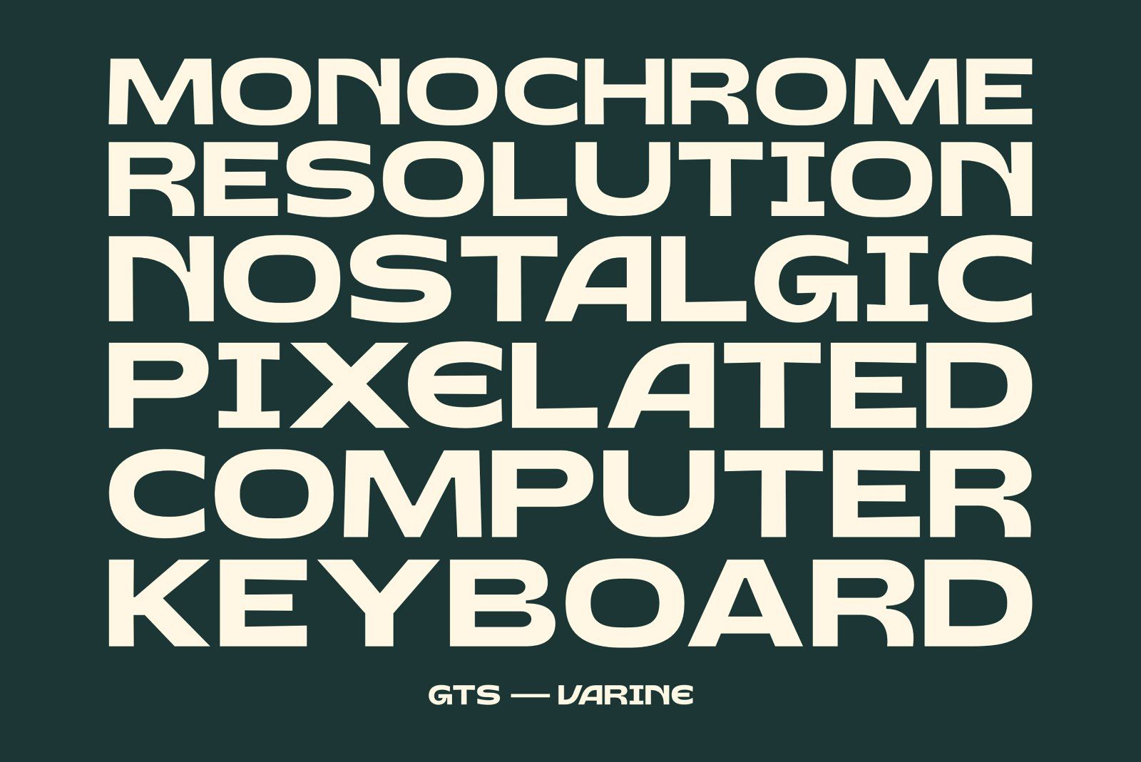 Gts Varine - Wide Display Font — image 5