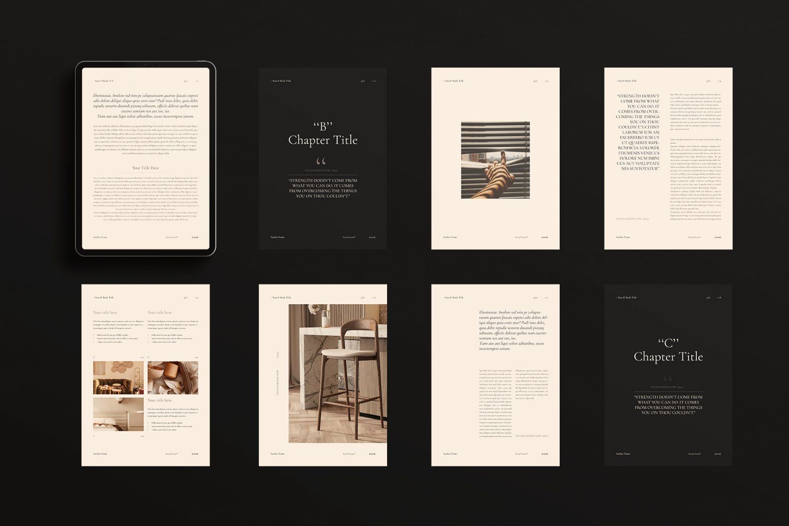 Digital E-Book Design Template