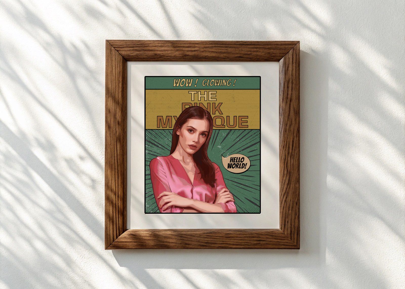 Comic Portrait Photo Effect Template