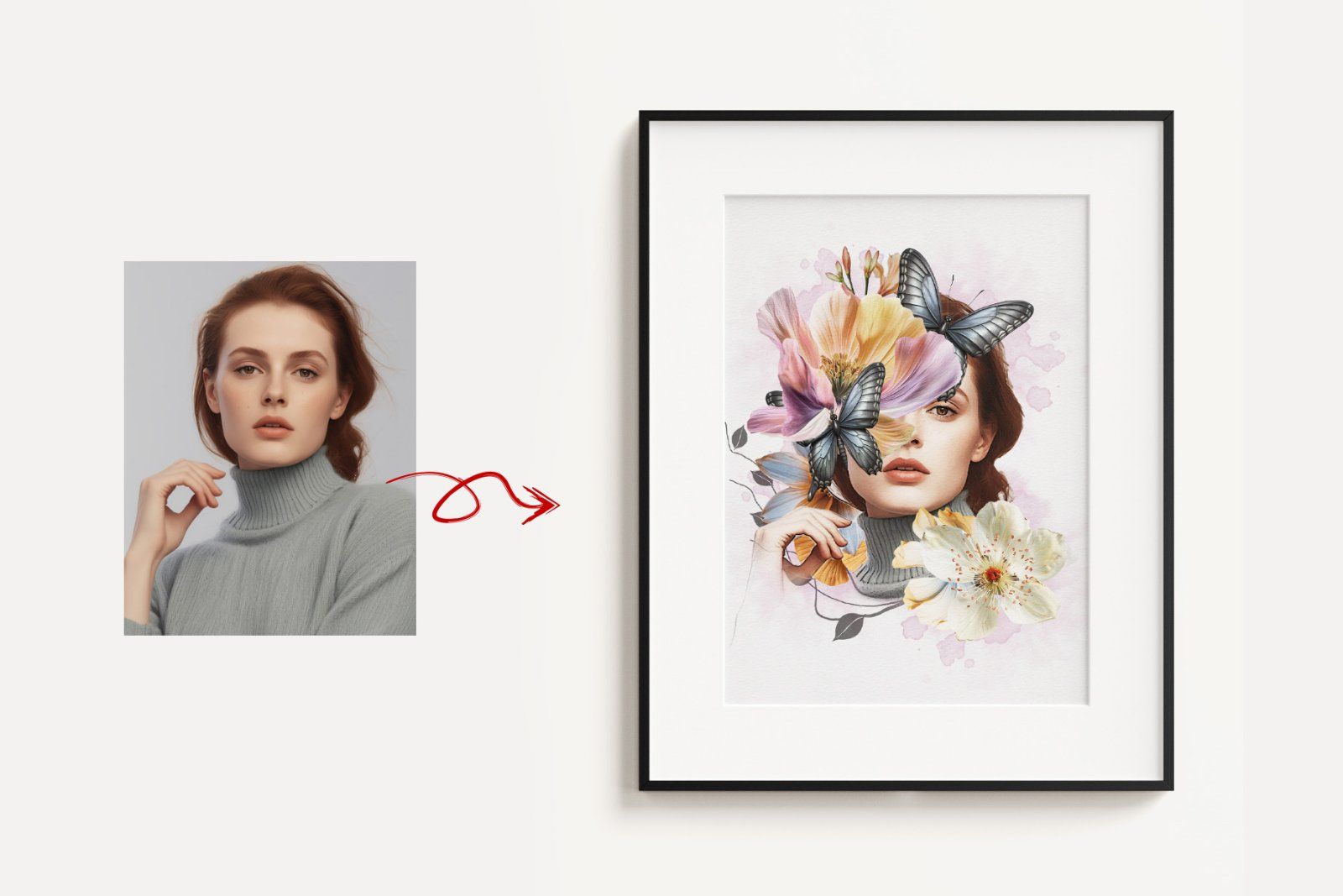 Flower Decoration Photo Template