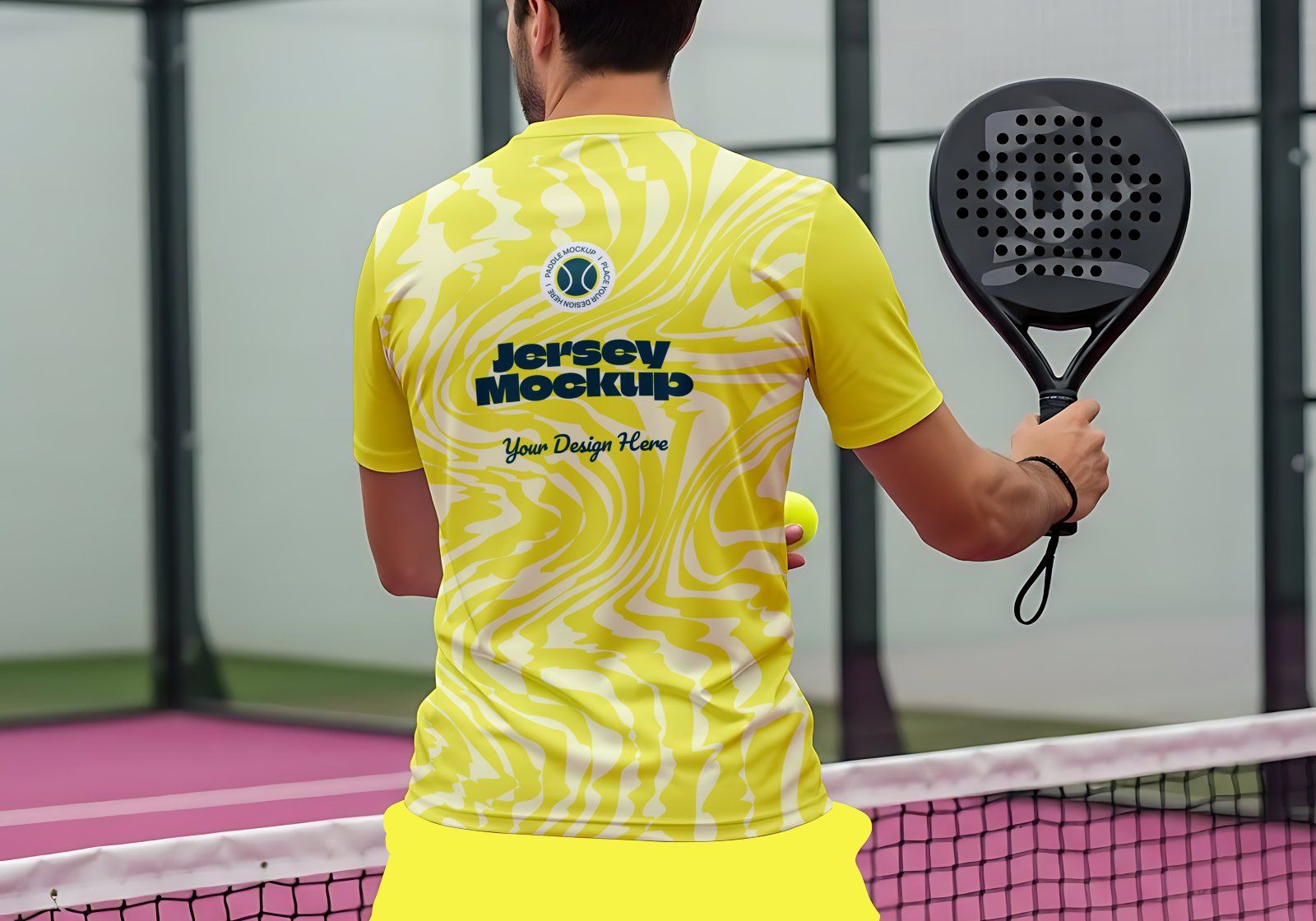 Premium Branding Pink Paddle Mockup