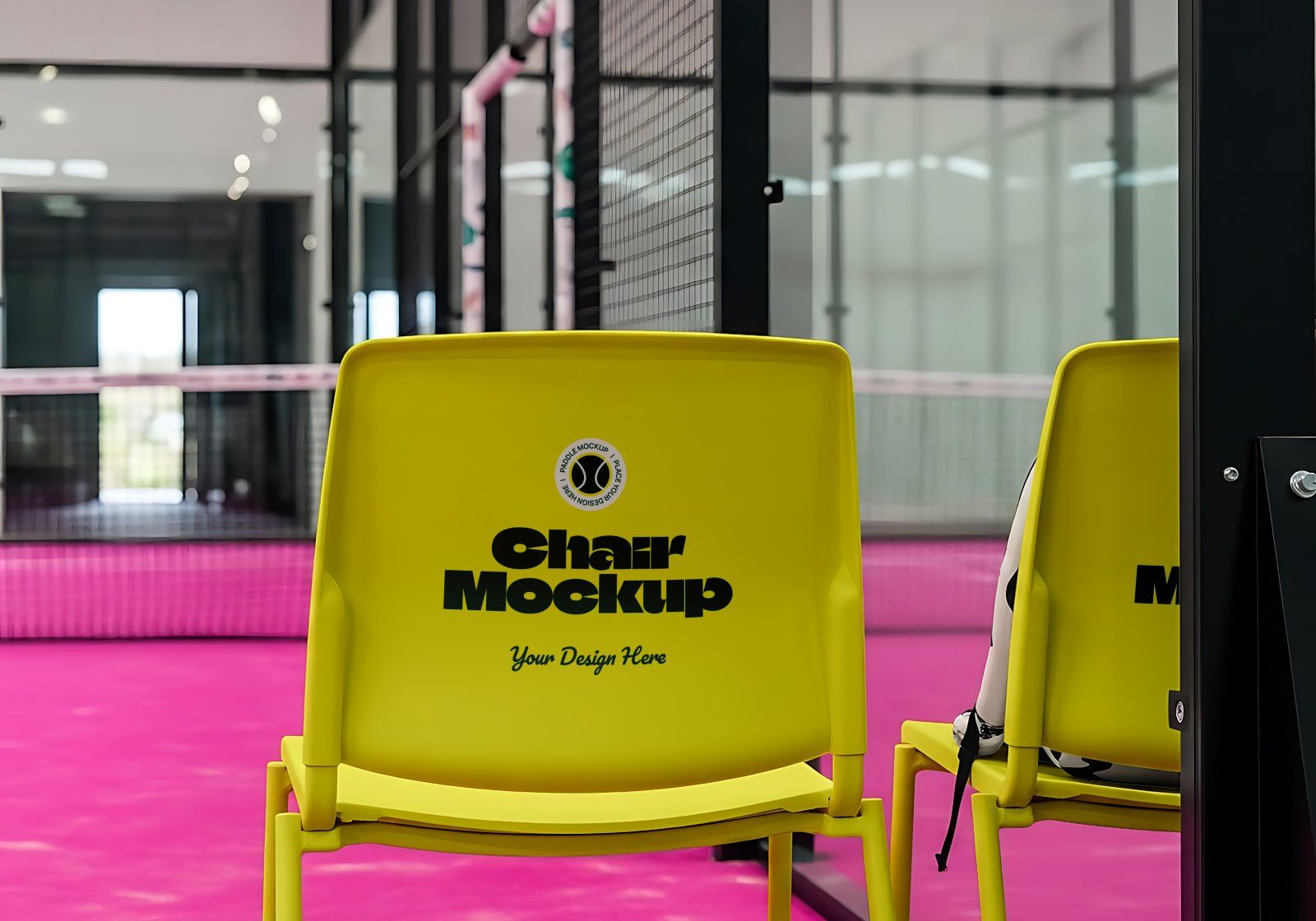 Premium Branding Pink Paddle Mockup