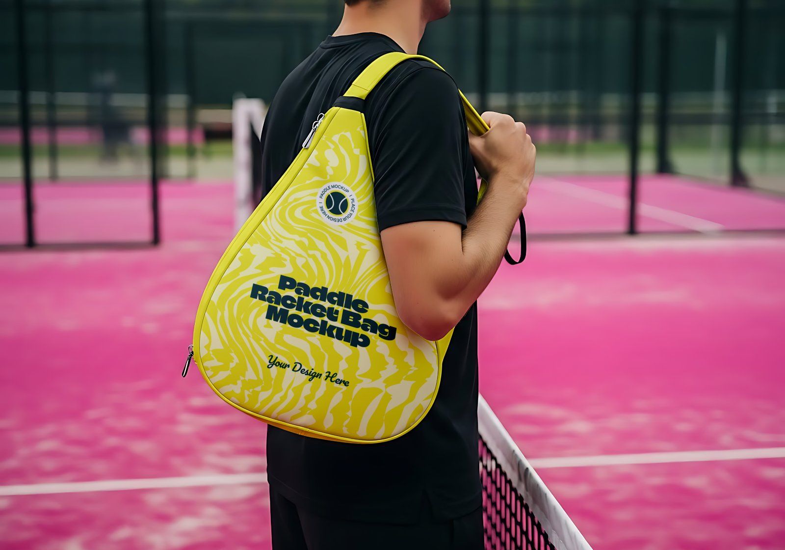 Premium Branding Pink Paddle Mockup